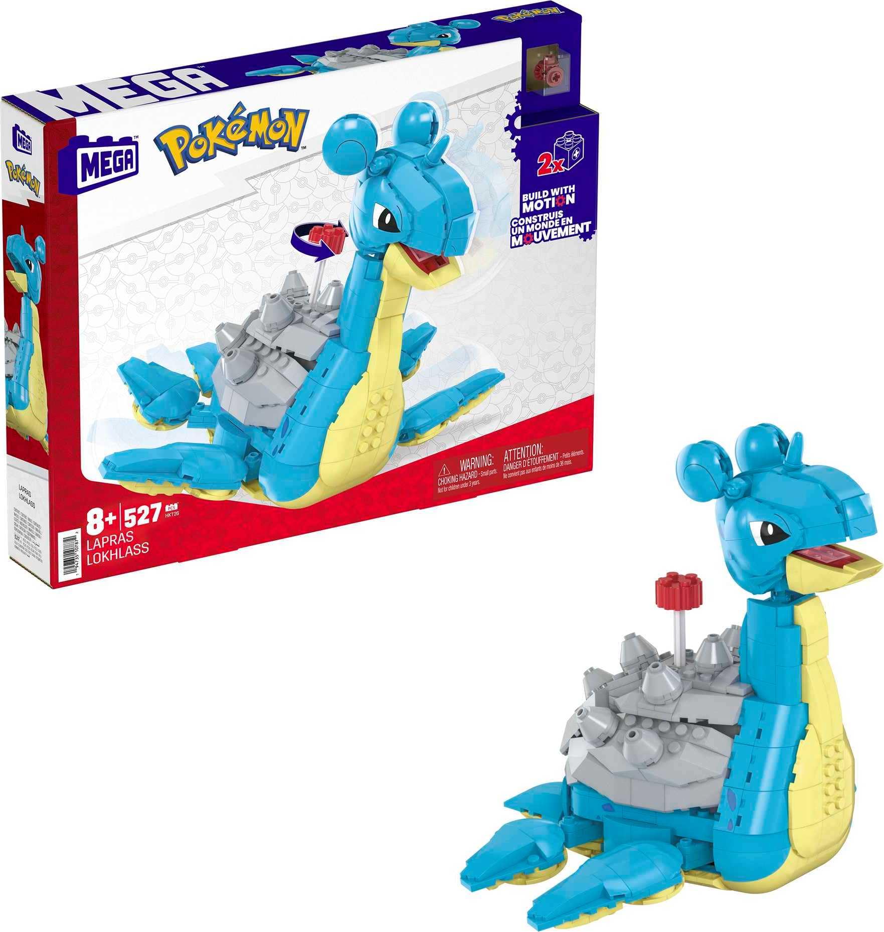 Foto 2 pulgar | Set De Juguetes De Construcción Mega Pokémon Lapras Con 527 Piezas Para Niños - Venta Internacional.