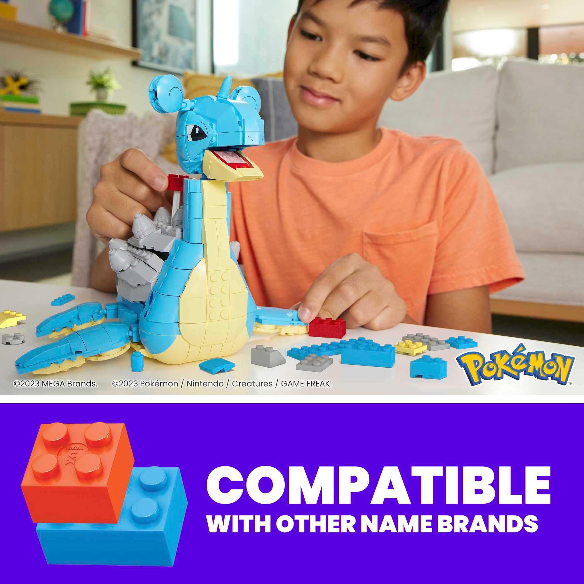 Foto 3 pulgar | Set De Juguetes De Construcción Mega Pokémon Lapras Con 527 Piezas Para Niños - Venta Internacional.