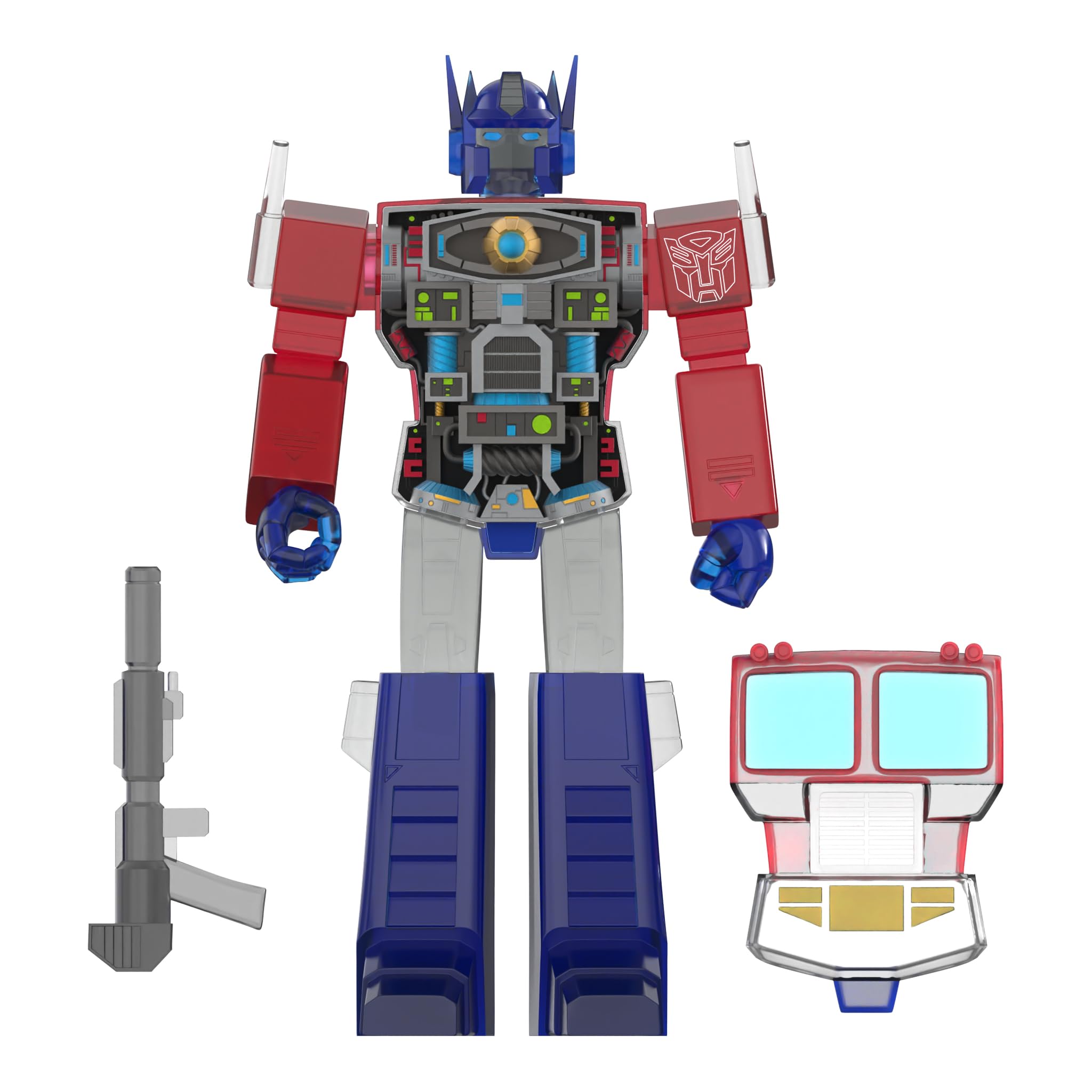 Foto 4 pulgar | Figura De Acción Super7 Super Cyborg Transformers Optimus Prime - Venta Internacional.