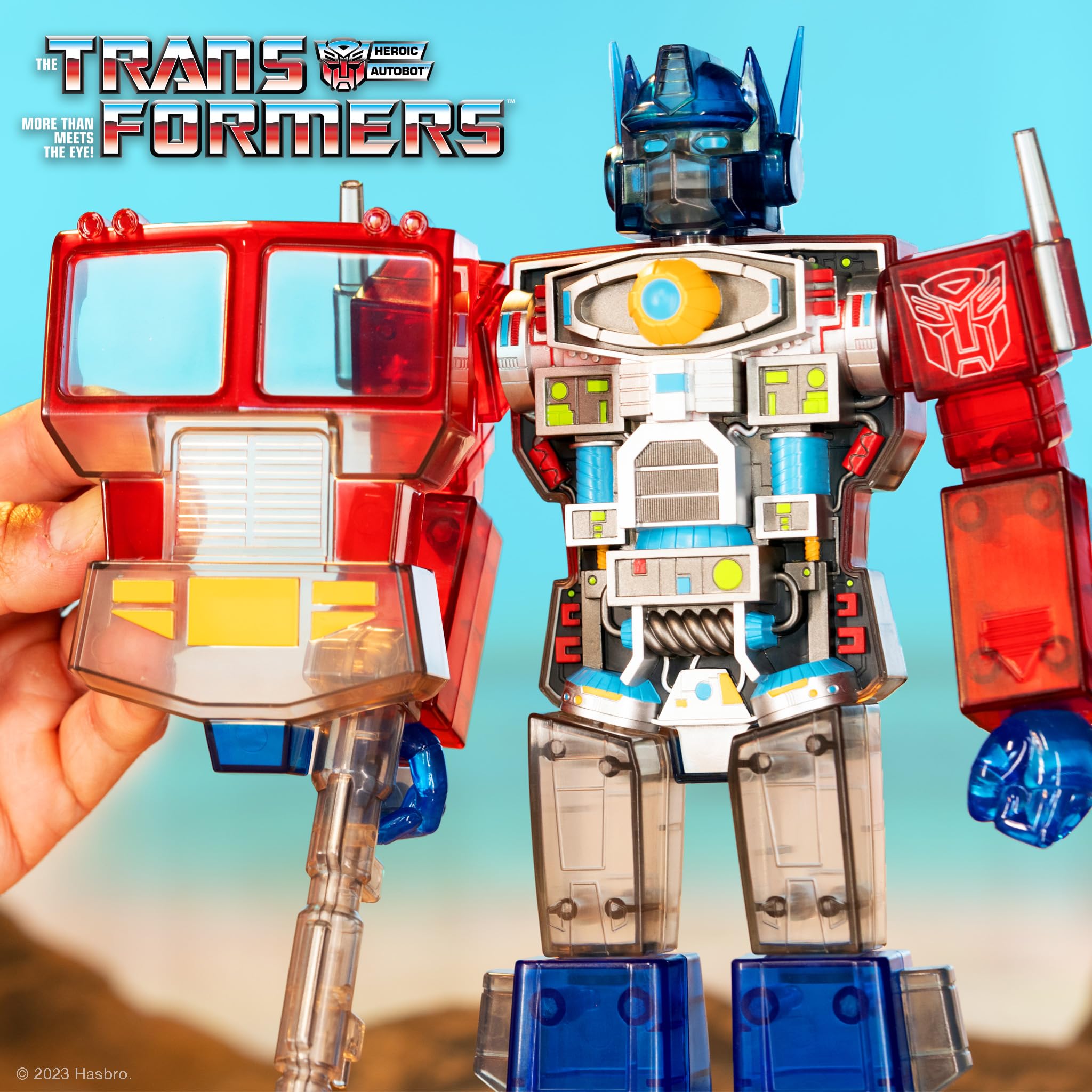Foto 5 pulgar | Figura De Acción Super7 Super Cyborg Transformers Optimus Prime - Venta Internacional.