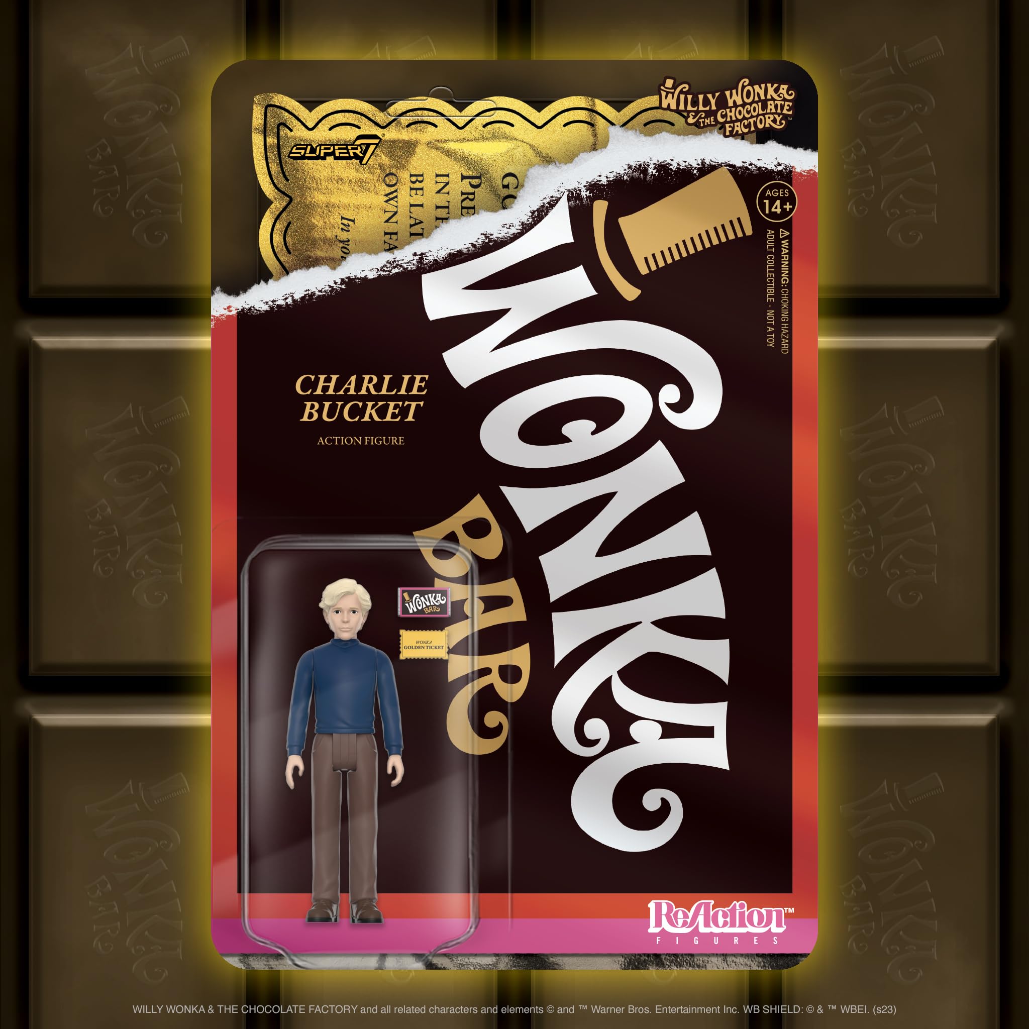 Foto 7 pulgar | Figura De Acción Super7 Willy Wonka Y Charlie Bucket De La Fábrica De Chocolate - Venta Internacional.