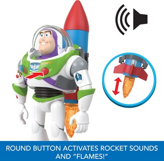 Foto 5 | Figura De Acción Mattel Disney Pixar Toy Story Buzz Lightyear - Venta Internacional.