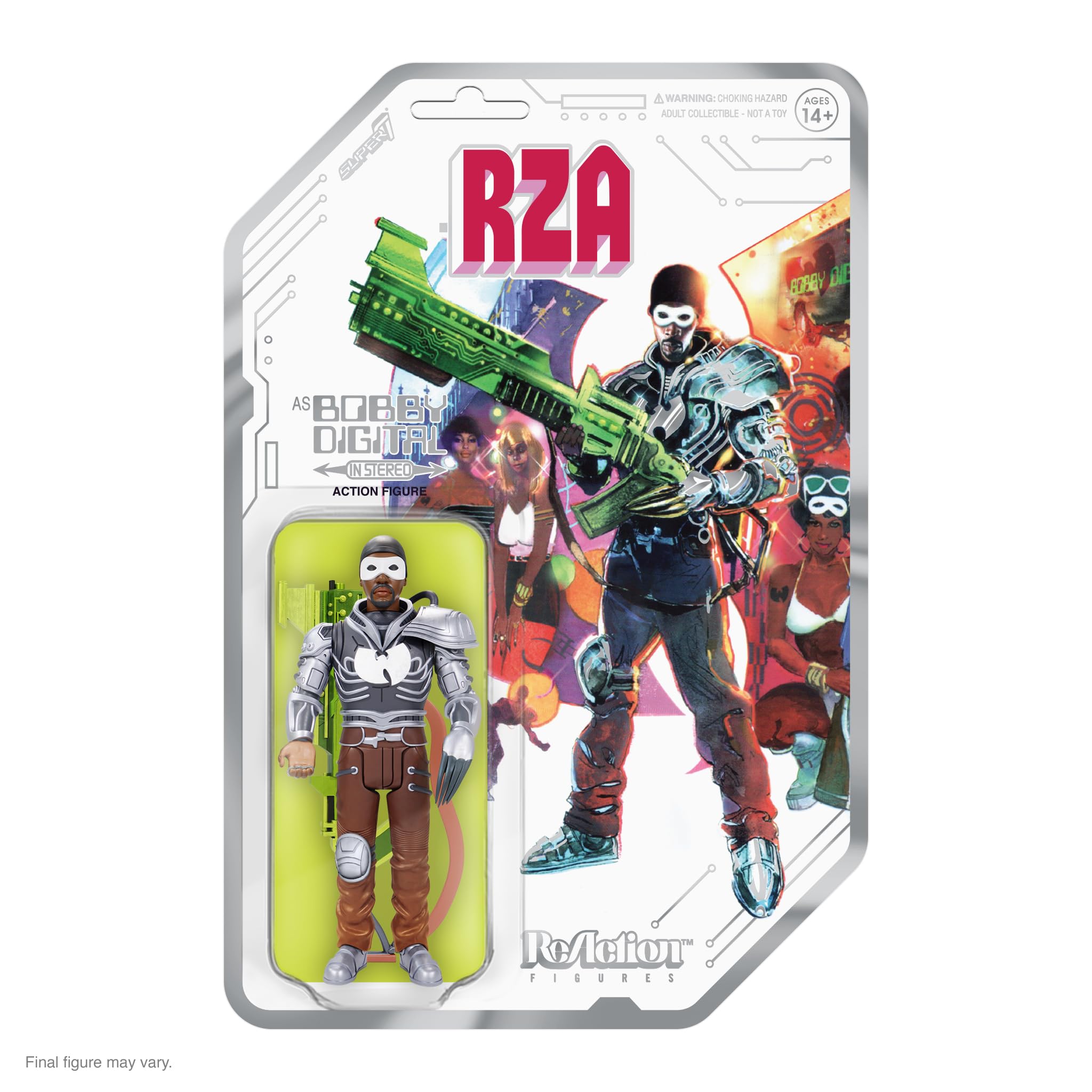 Figura De Acción Super7 Rza Bobby Digital En Estéreo De 9,5 Cm - Venta Internacional.