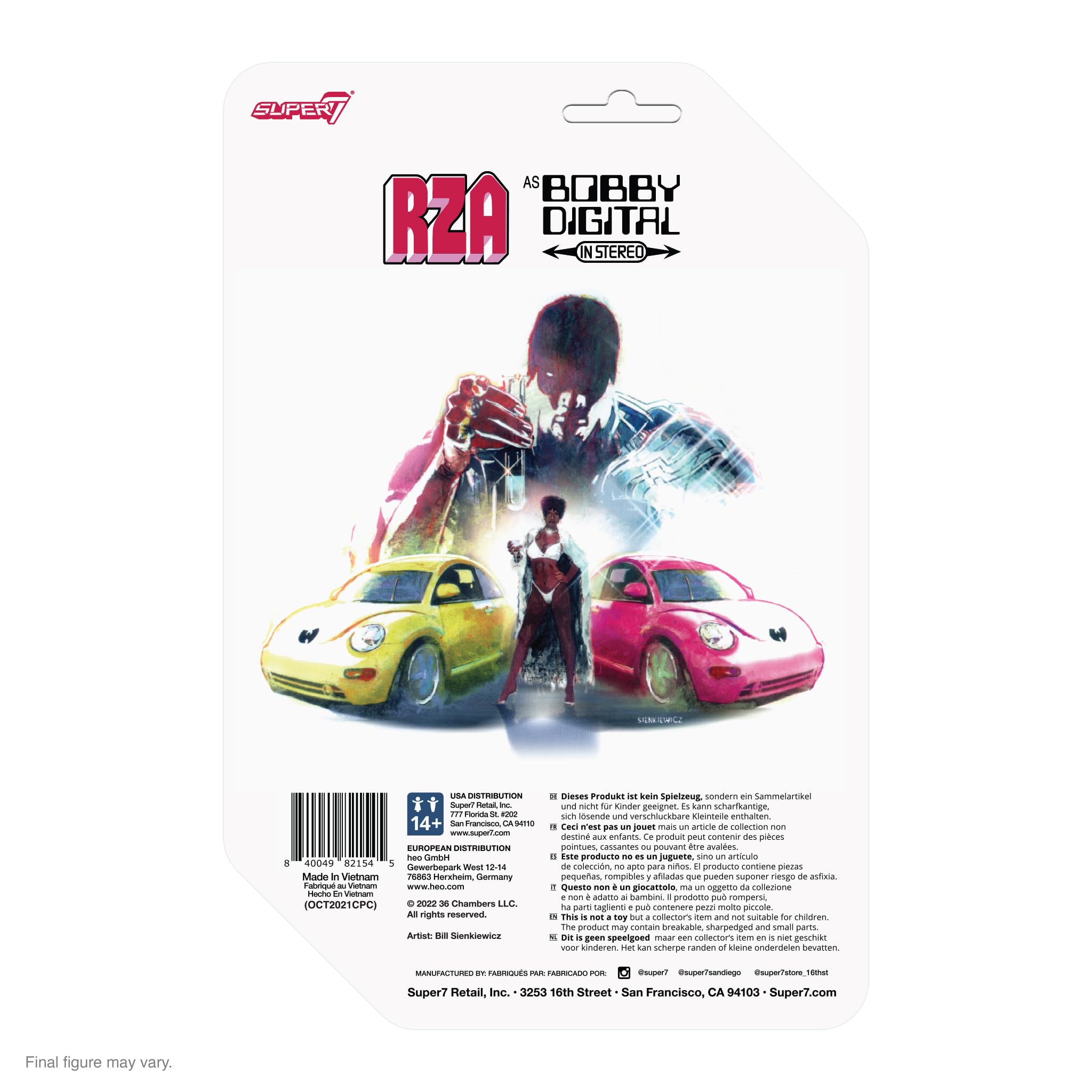 Foto 4 pulgar | Figura De Acción Super7 Rza Bobby Digital En Estéreo De 9,5 Cm - Venta Internacional.