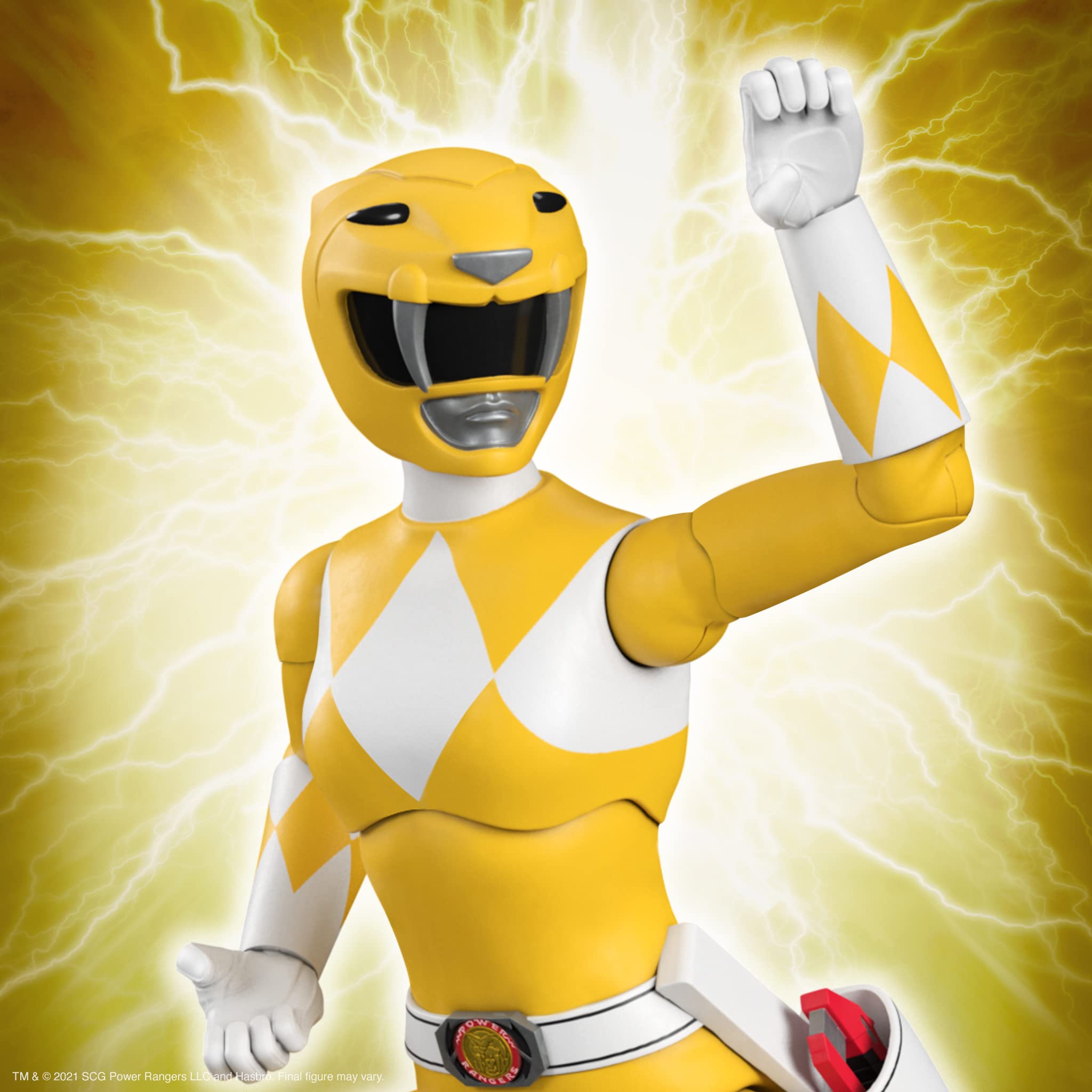 Foto 4 pulgar | Figura De Acción Super7 Ultimates! Mighty Morphin Power Rangers Yellow Ranger - Venta Internacional.