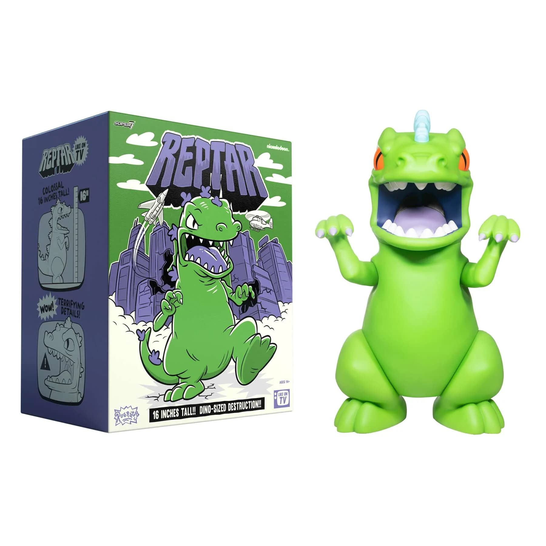 Foto 5 pulgar | Figura De Acción Super7 Supersize Rugrats Reptar De 16 Pulgadas - Venta Internacional.