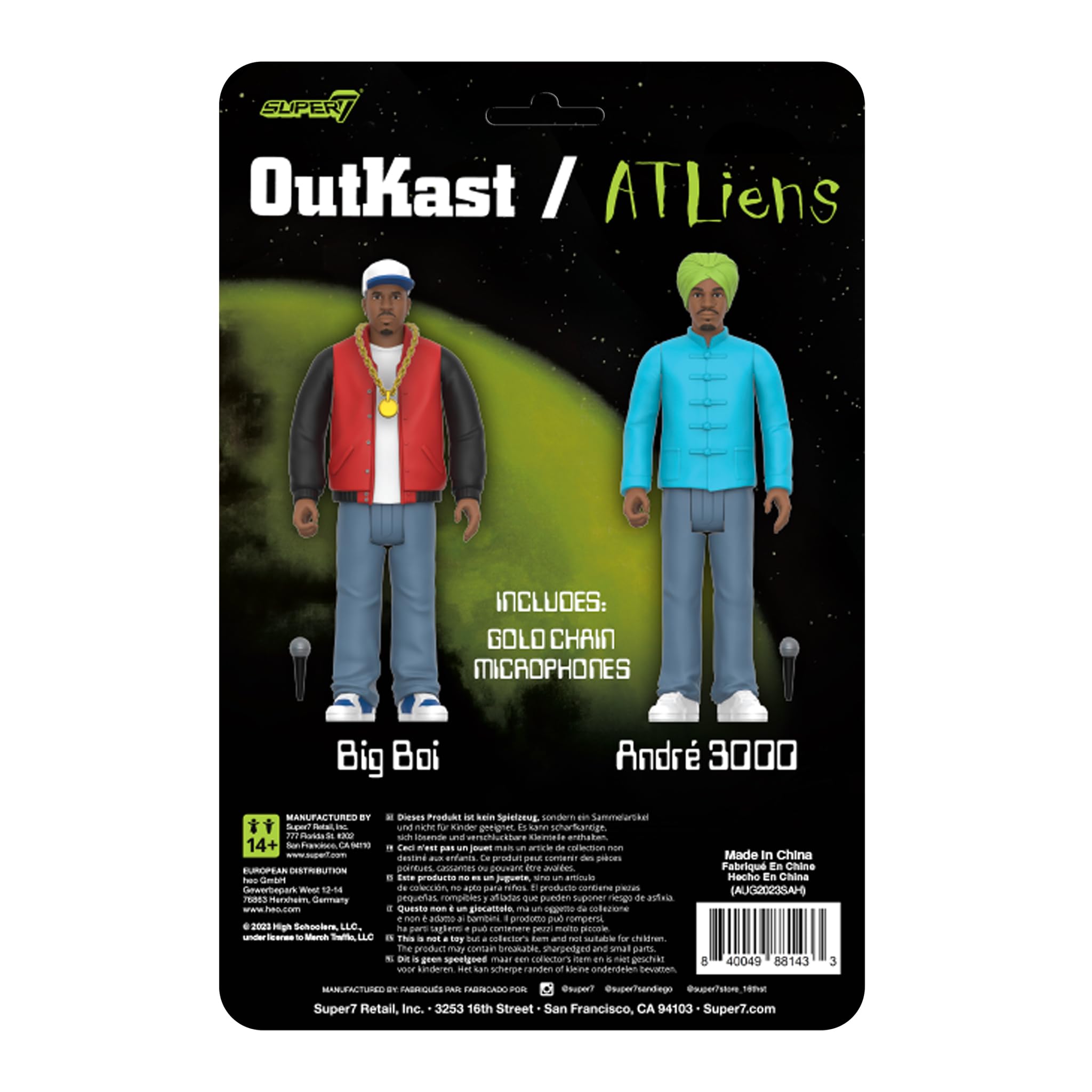 Foto 4 pulgar | Figura De Acción Super7 Outkast Big Boi Y André 3000, 9,5 Cm - Venta Internacional.
