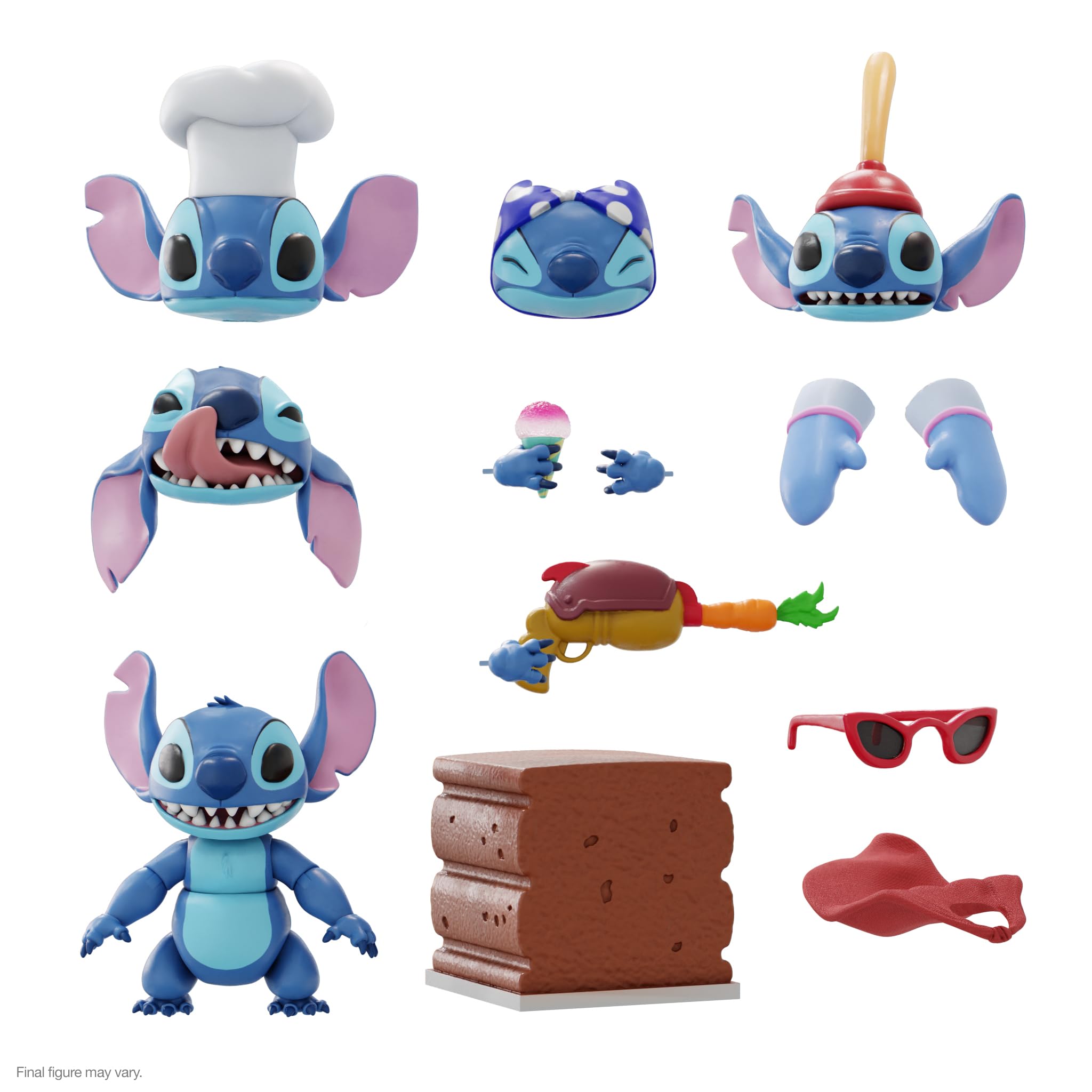 Foto 2 | Figura De Acción Super7 Ultimates! Disney Stitch De 18 Cm Con Tacón - Venta Internacional.