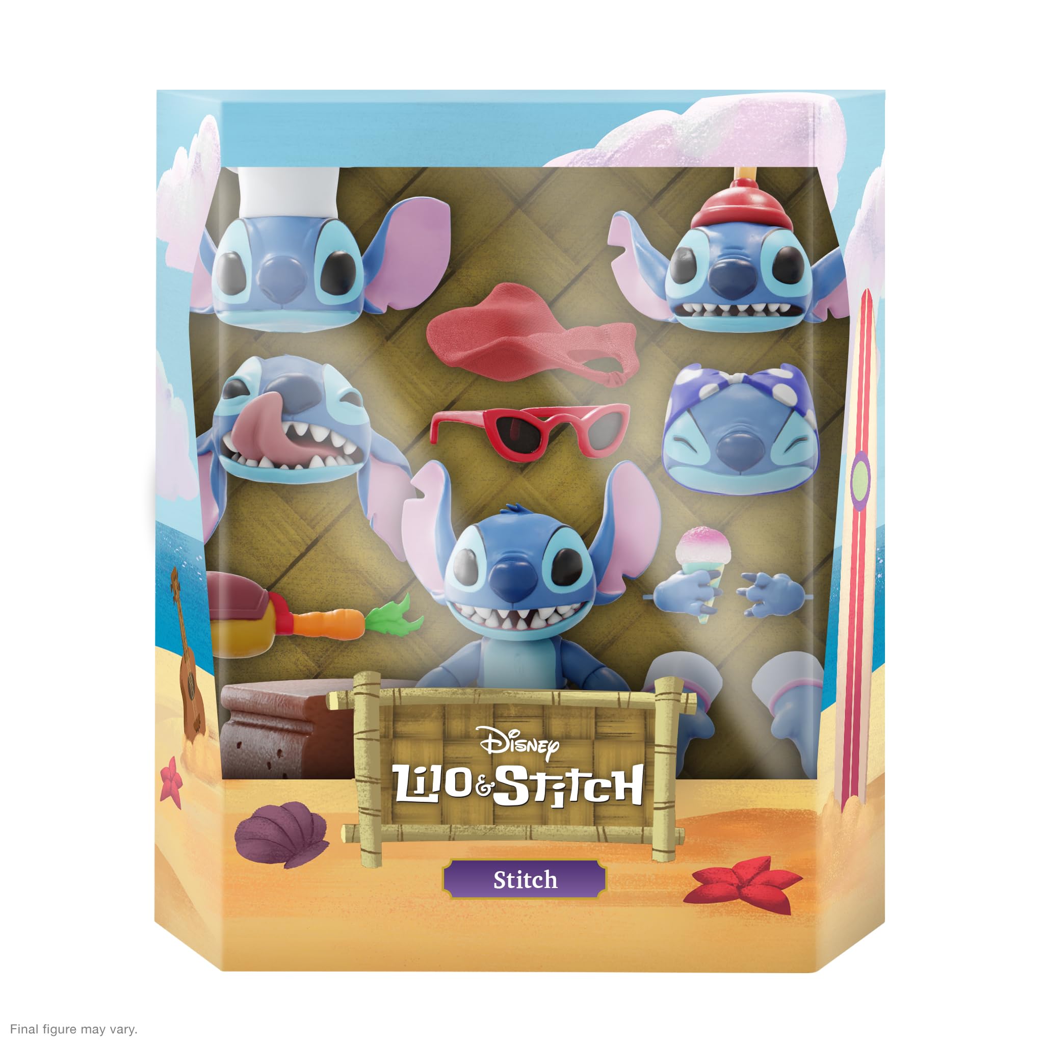 Foto 3 | Figura De Acción Super7 Ultimates! Disney Stitch De 18 Cm Con Tacón - Venta Internacional.