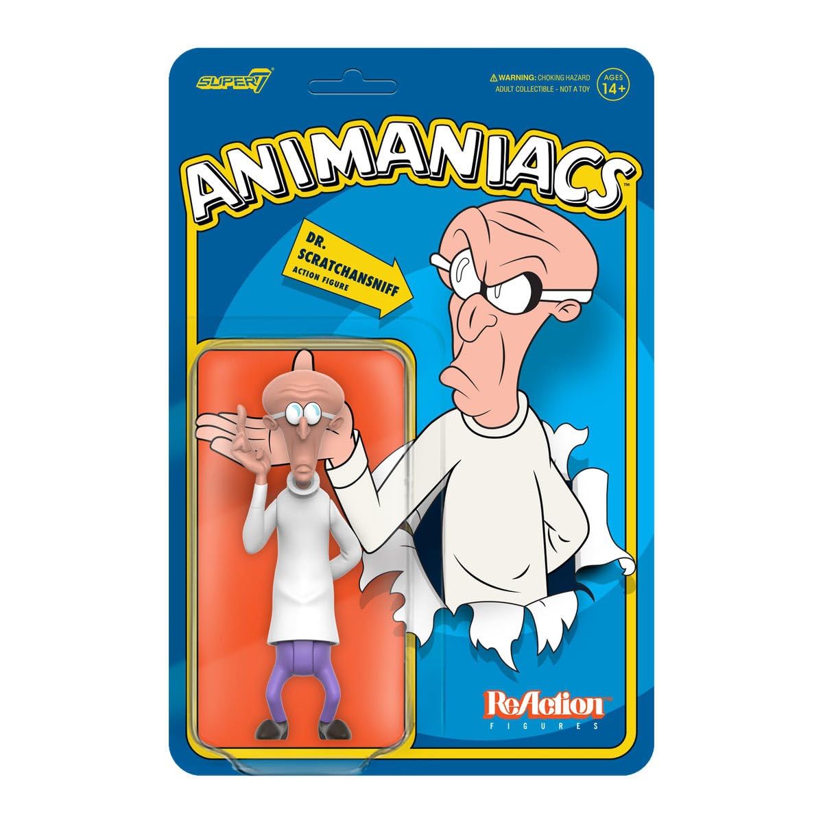 Foto 3 pulgar | Figura De Acción Super 7 Animaniacs Dr. Scratchansniff 9,5 Cm - Venta Internacional.