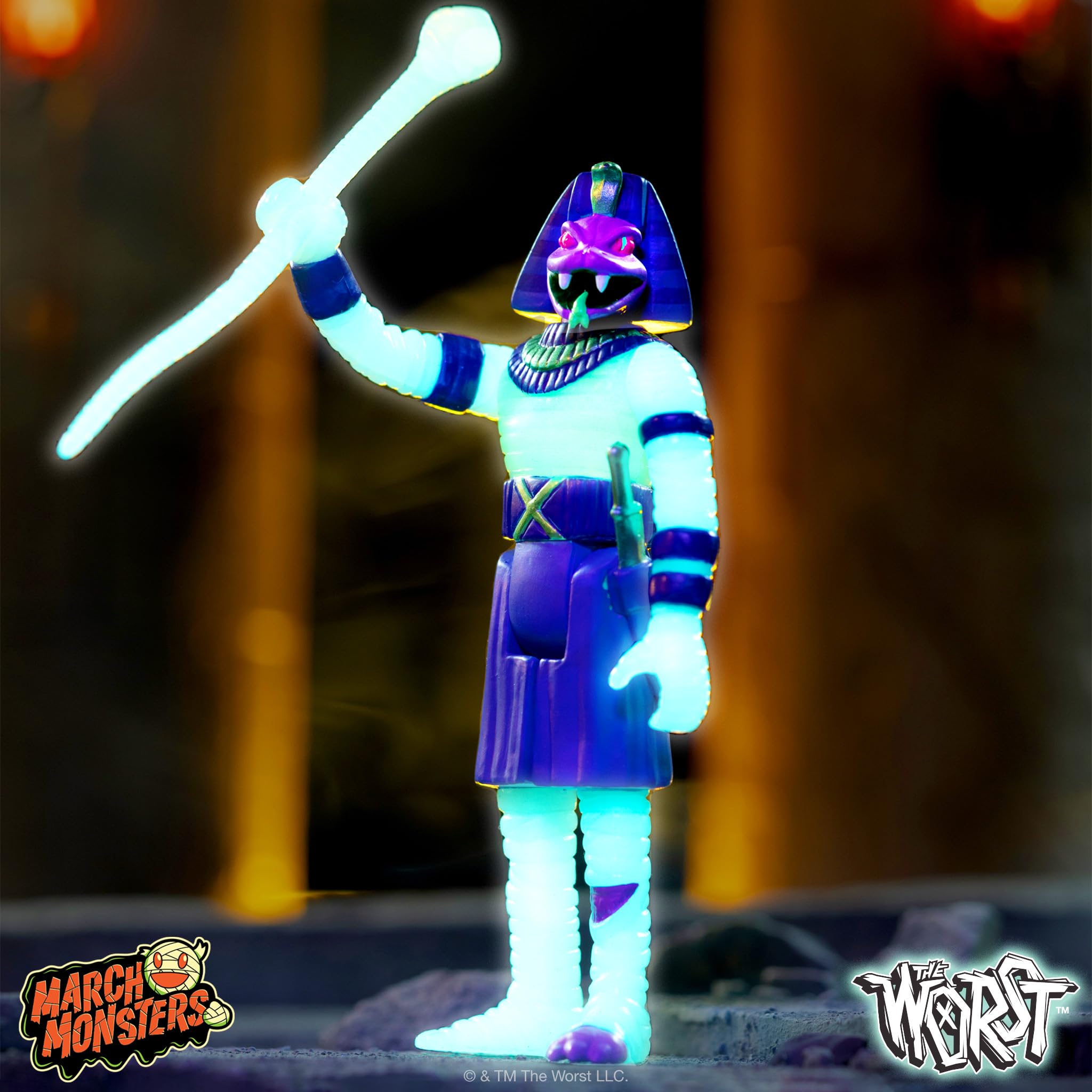 Foto 5 pulgar | Figura De Acción Super7 The Worst Snake Tut Monster Glow 9,5 Cm - Venta Internacional.