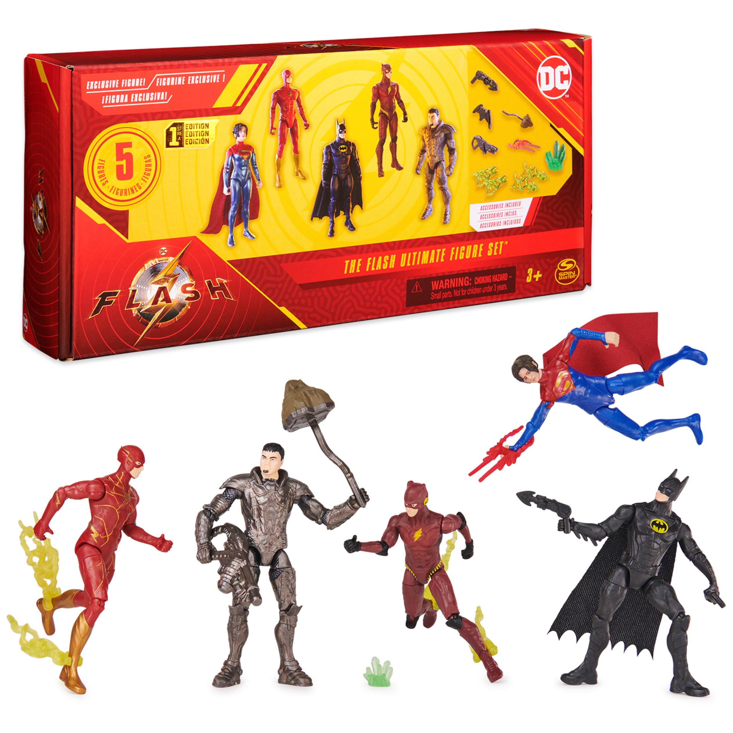 Foto 2 pulgar | Set De Figuras De Acción Dc Comics The Flash 5, 10 Cm, Más De 3 Años - Venta Internacional.