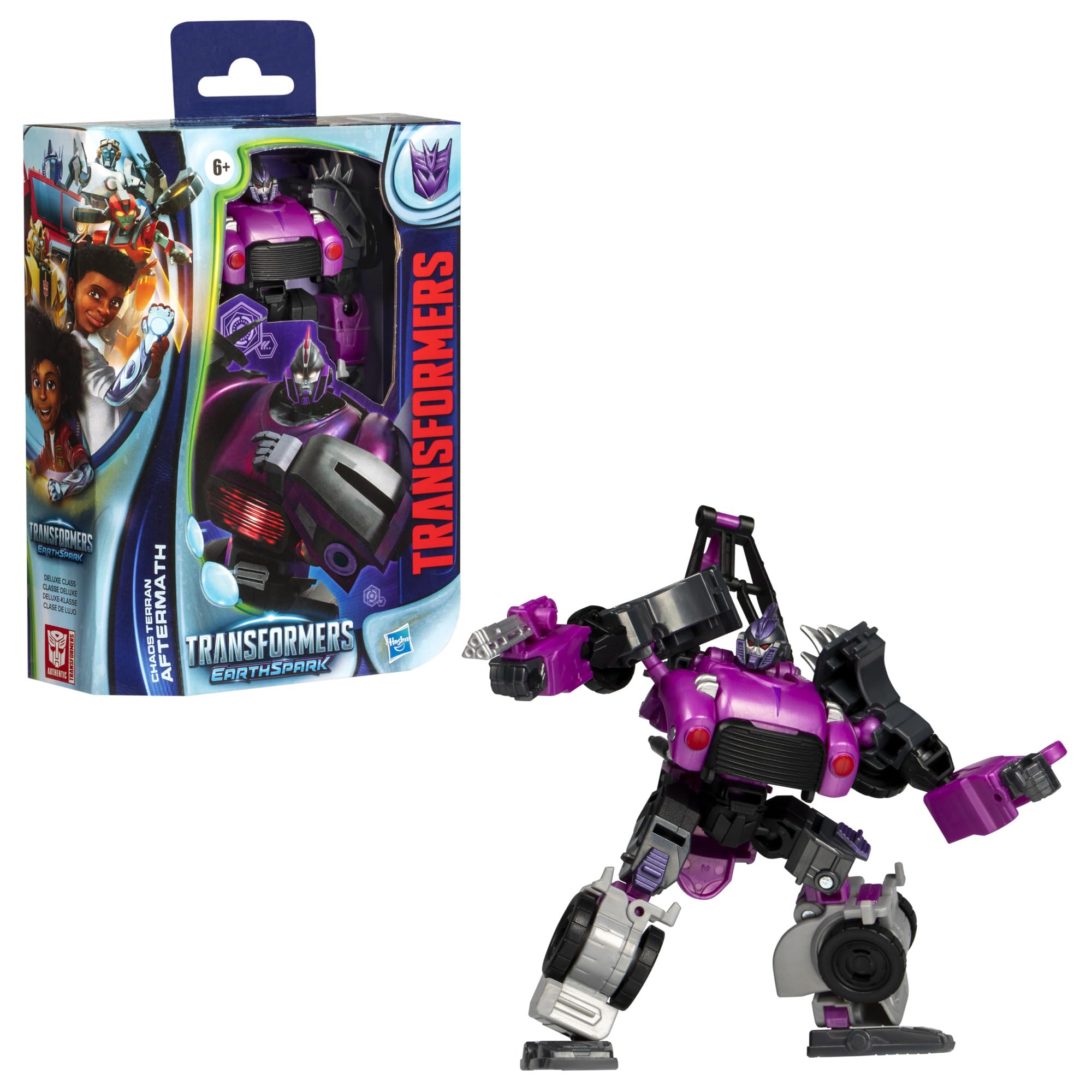 Foto 5 pulgar | Figura De Acción Transformers Earthspark Deluxe Chaos Terran - Venta Internacional.