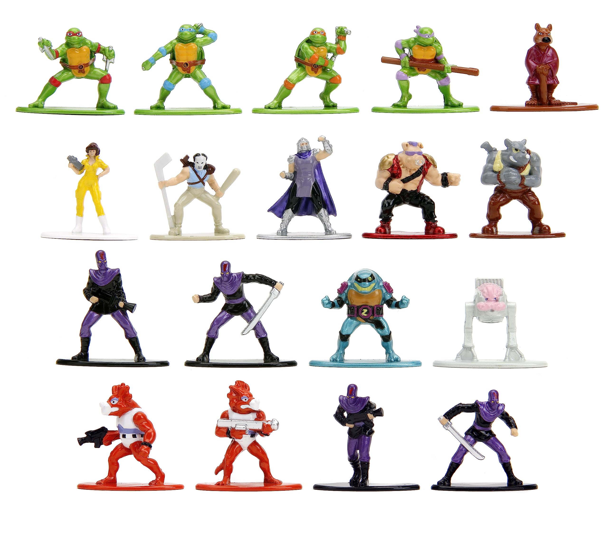 Foto 2 pulgar | Figuras De Acción Jada Toys Teenage Mutant Ninja Turtles, Paquete De 18 - Venta Internacional.