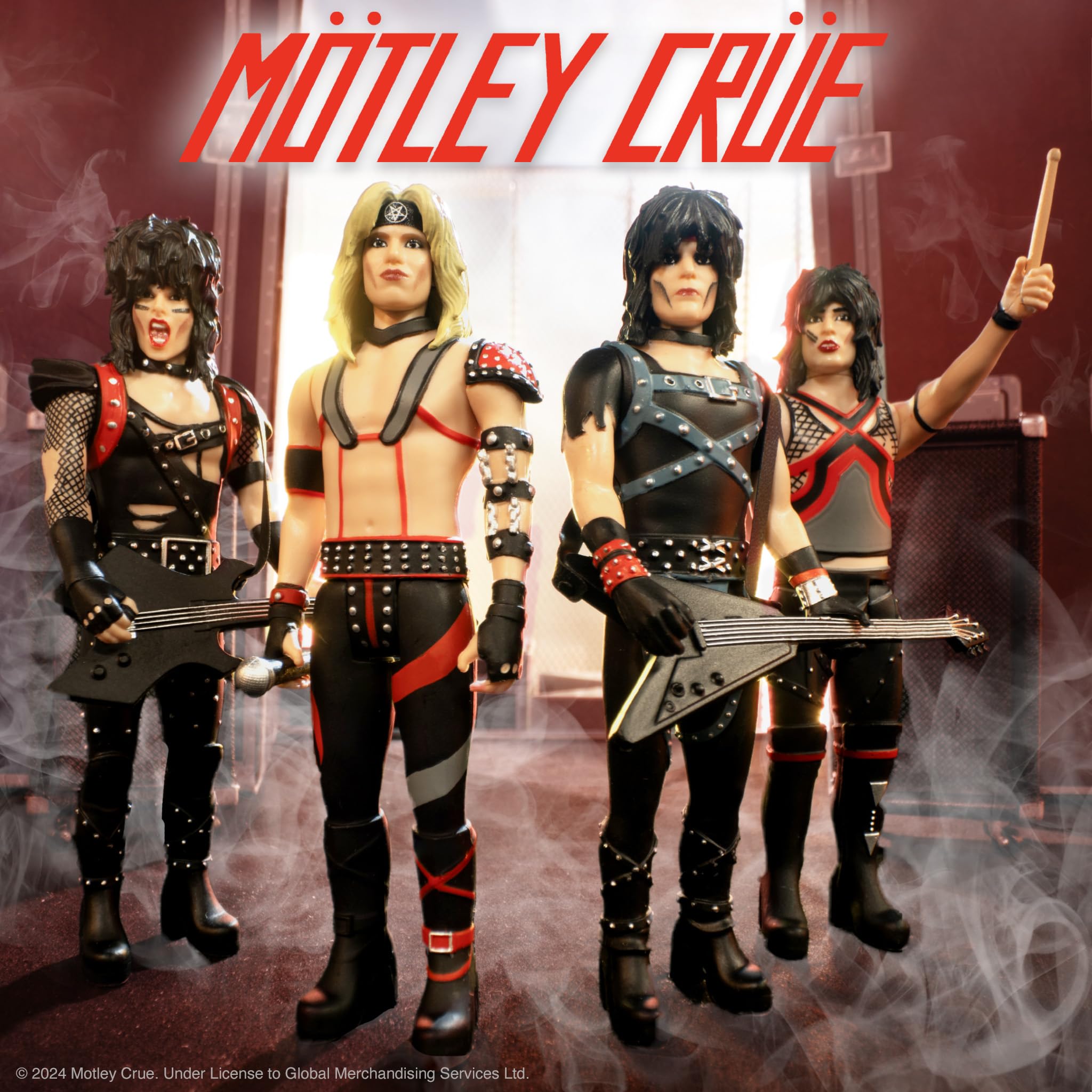 Foto 5 pulgar | Figura De Acción Super7 Motley Crue Tommy Lee De 9,5 Cm Con Accesorio - Venta Internacional.