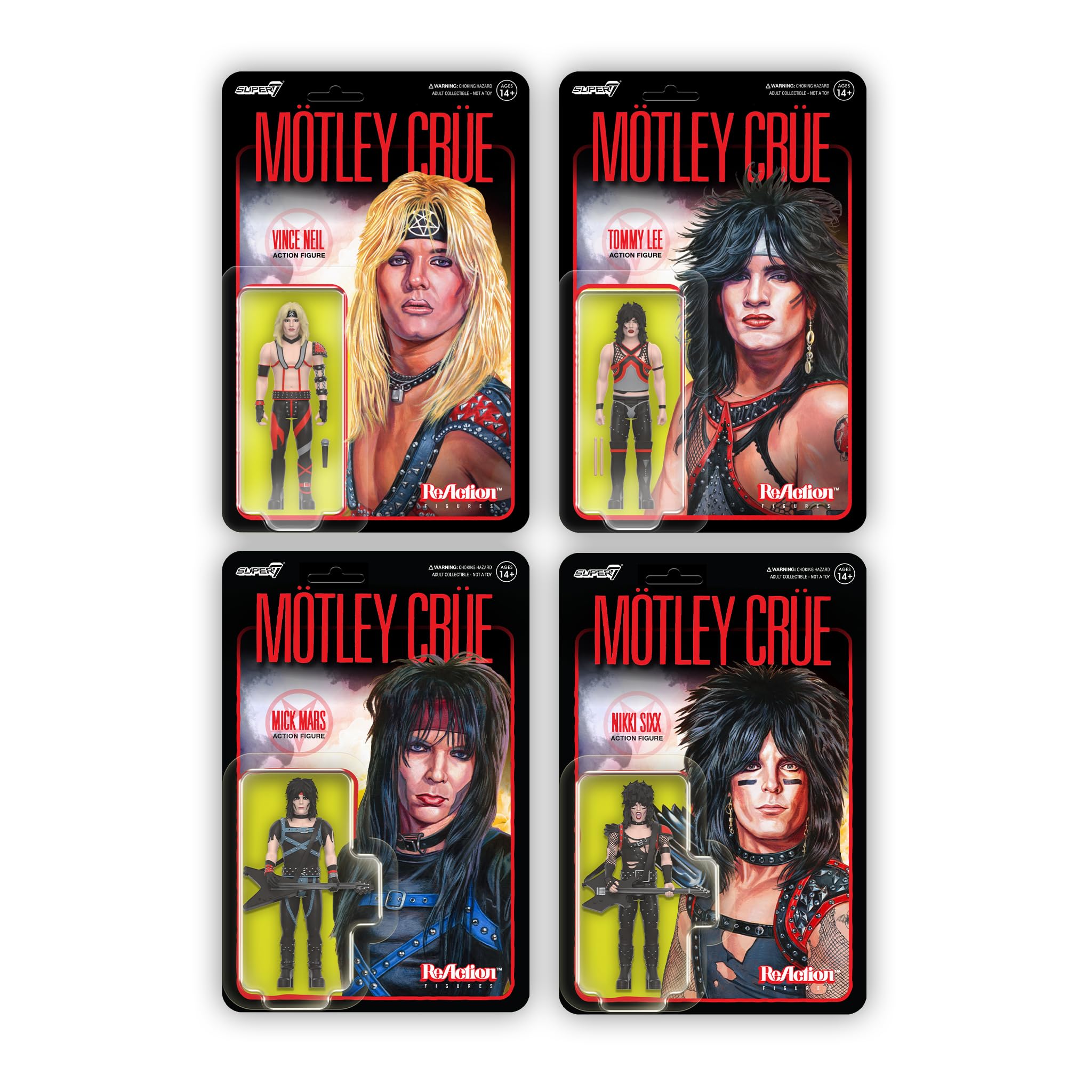 Foto 6 pulgar | Figura De Acción Super7 Motley Crue Tommy Lee De 9,5 Cm Con Accesorio - Venta Internacional.