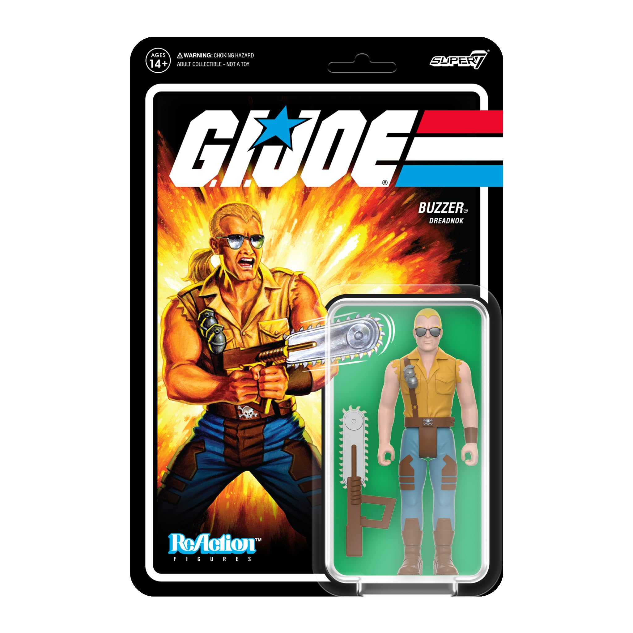Figura De Acción Super7 G.i. Joe Buzzer De 3.75 Pulgadas Con Accesorio - Venta Internacional.
