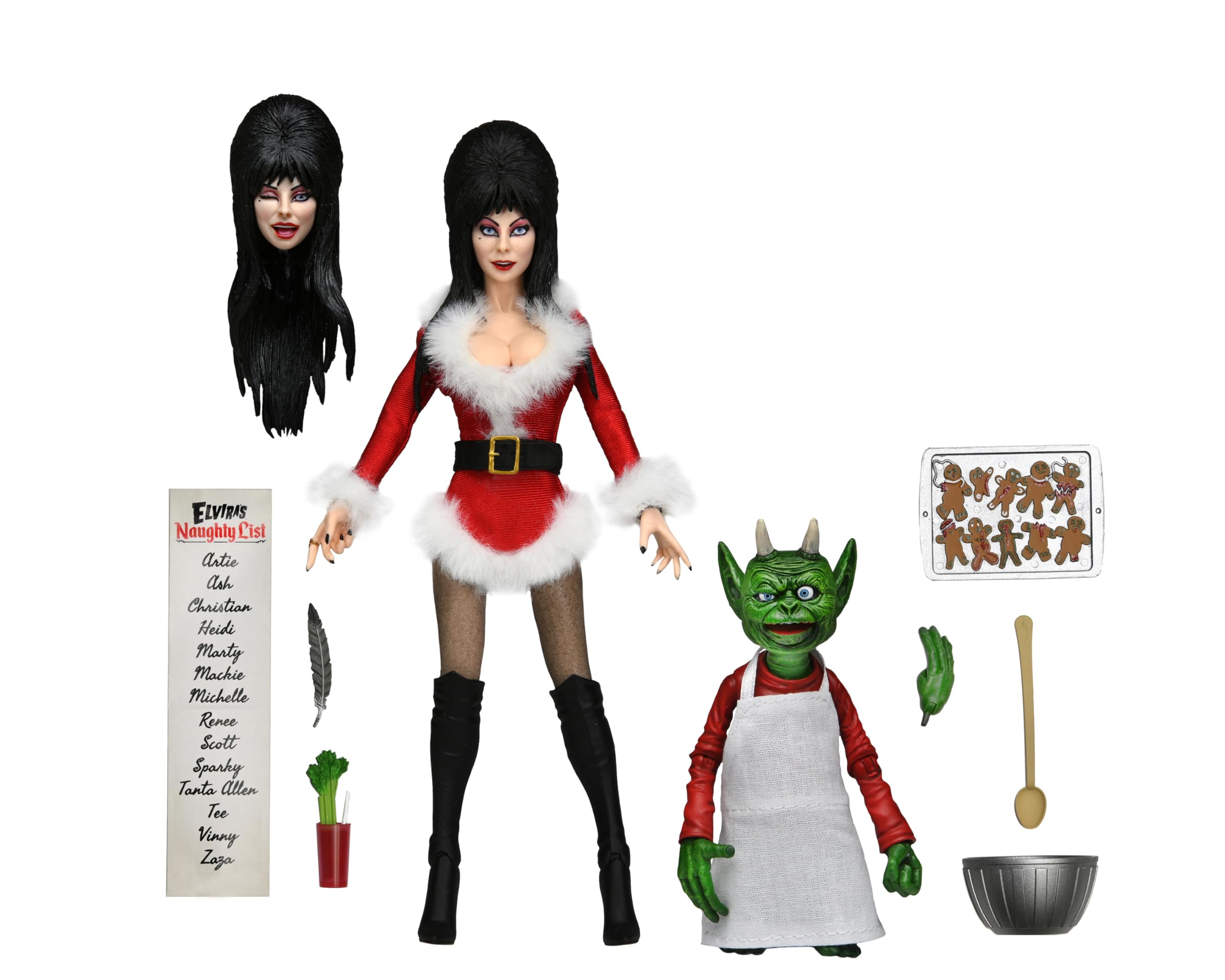 Foto 2 pulgar | Figura De Acción Neca Elvira's Very Scary Xmas De Tela De 20 Cm - Venta Internacional.