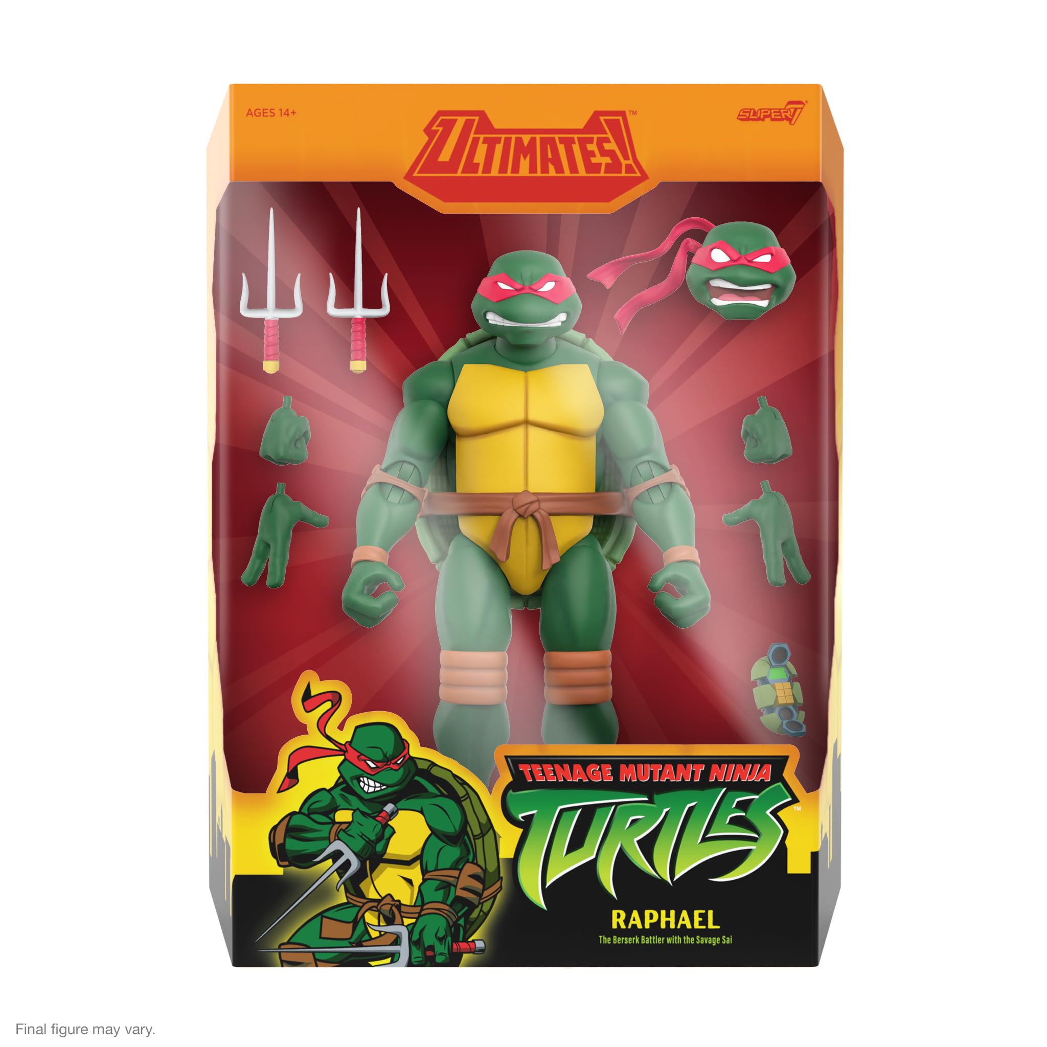 Foto 3 pulgar | Figura De Acción Super7 Ultimates! Tortugas Ninja Mutantes Adolescentes - Venta Internacional.