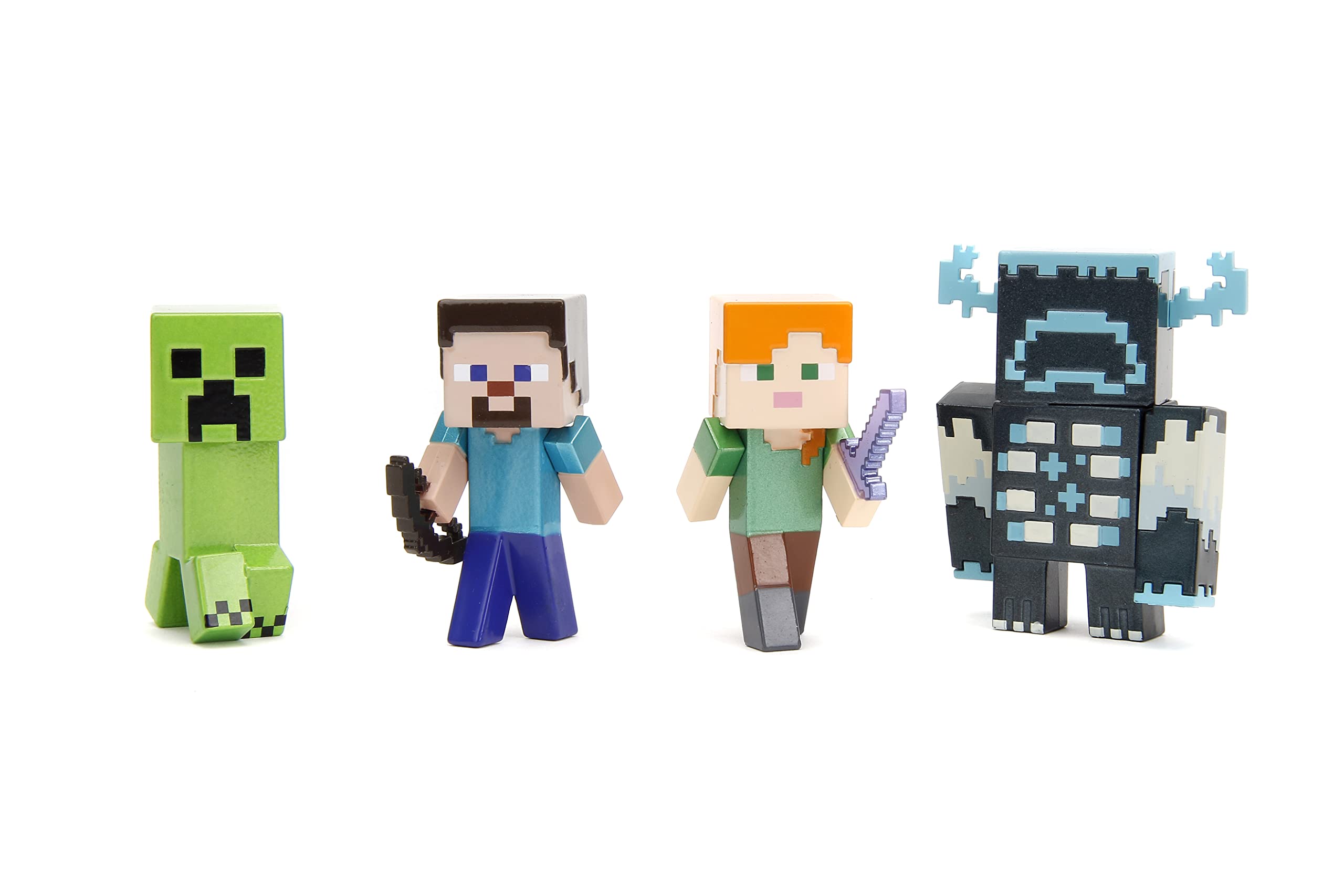 Foto 2 pulgar | Juego De Figuras Fundidas A Presión Para Minecraft Metalfigs X4 - Venta Internacional.