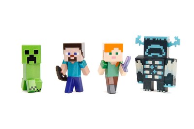 Foto 1 | Juego De Figuras Fundidas A Presión Para Minecraft Metalfigs X4 - Venta Internacional.