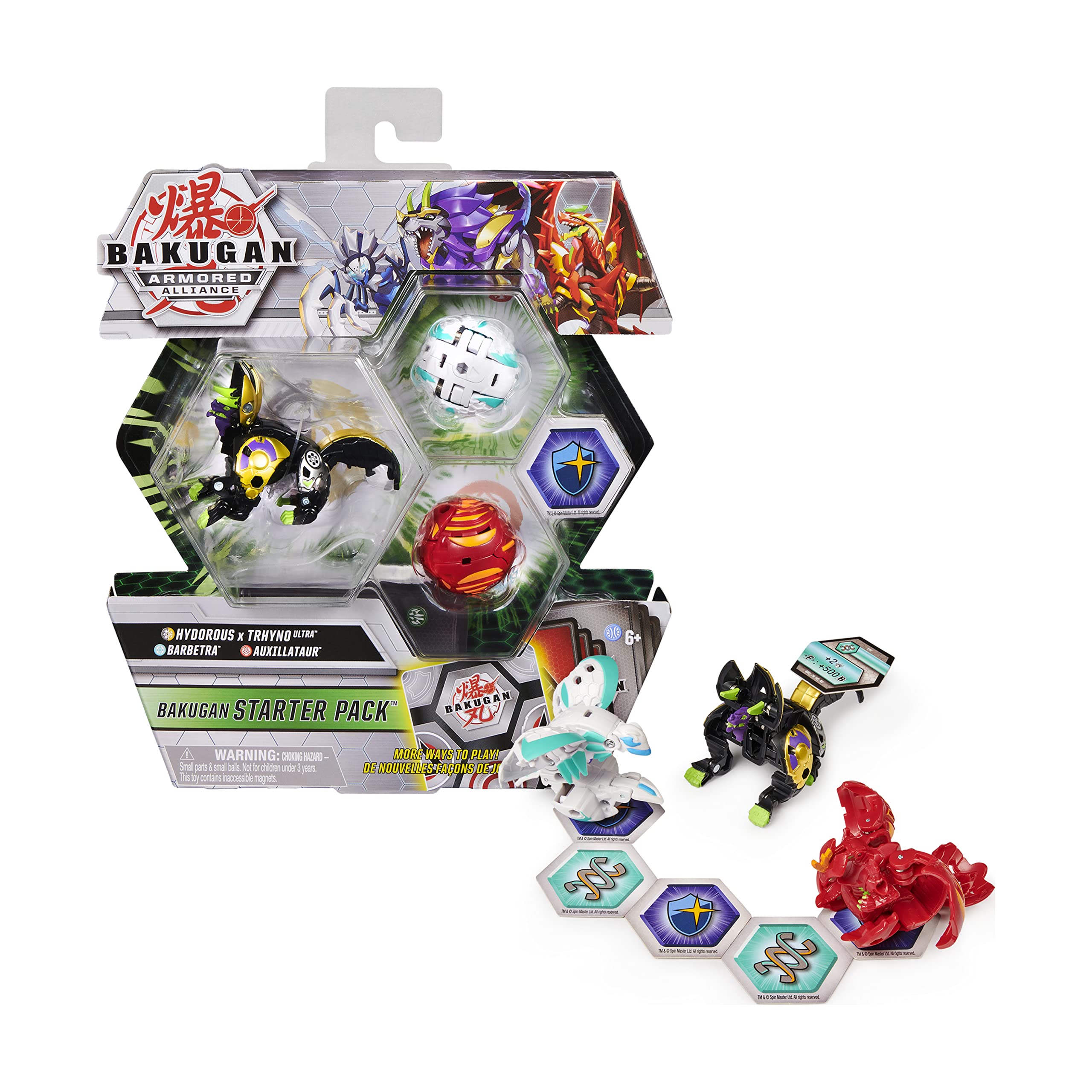 Pack Inicial De Figuras De Acción Bakugan, Paquete De 3 Unidades, Armored Alliance - Venta Internacional.