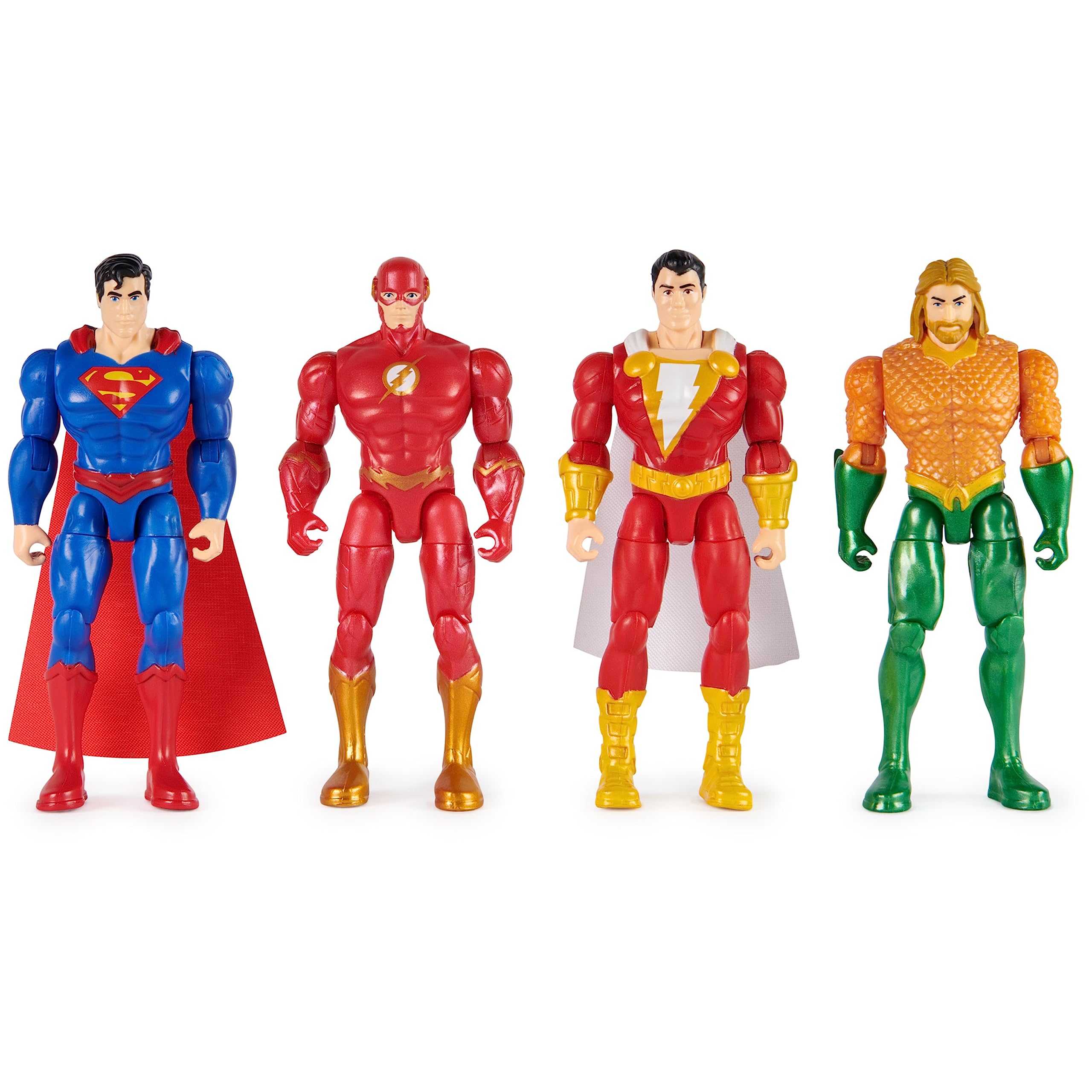 Foto 7 pulgar | Pack De 4 Figuras De Acción Dc Comics Superman The Flash Shazam - Venta Internacional.