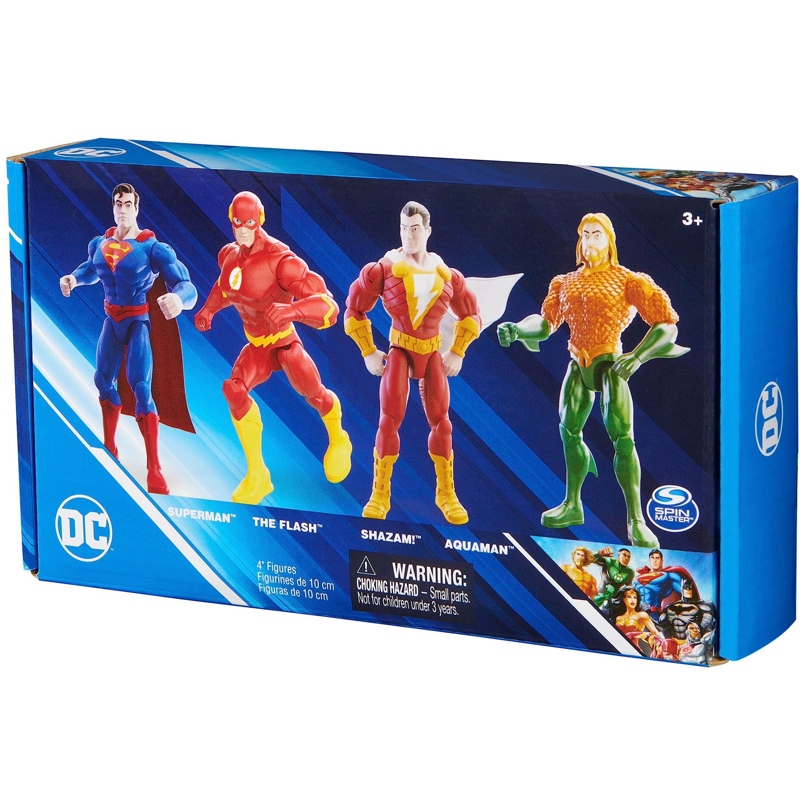 Foto 8 pulgar | Pack De 4 Figuras De Acción Dc Comics Superman The Flash Shazam - Venta Internacional.