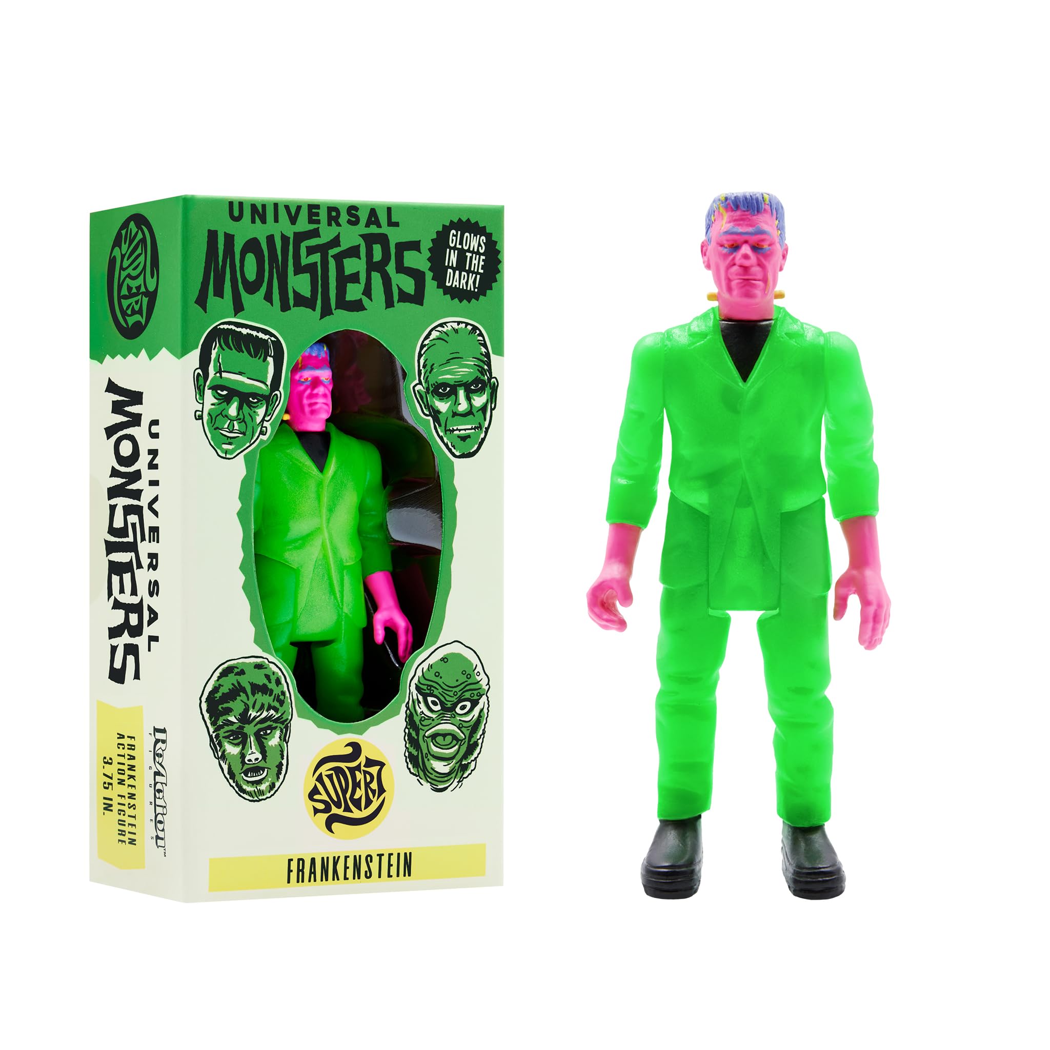 Figura De Acción Super7 Universal Monsters Frankenstein 9,5 Cm - Venta Internacional.