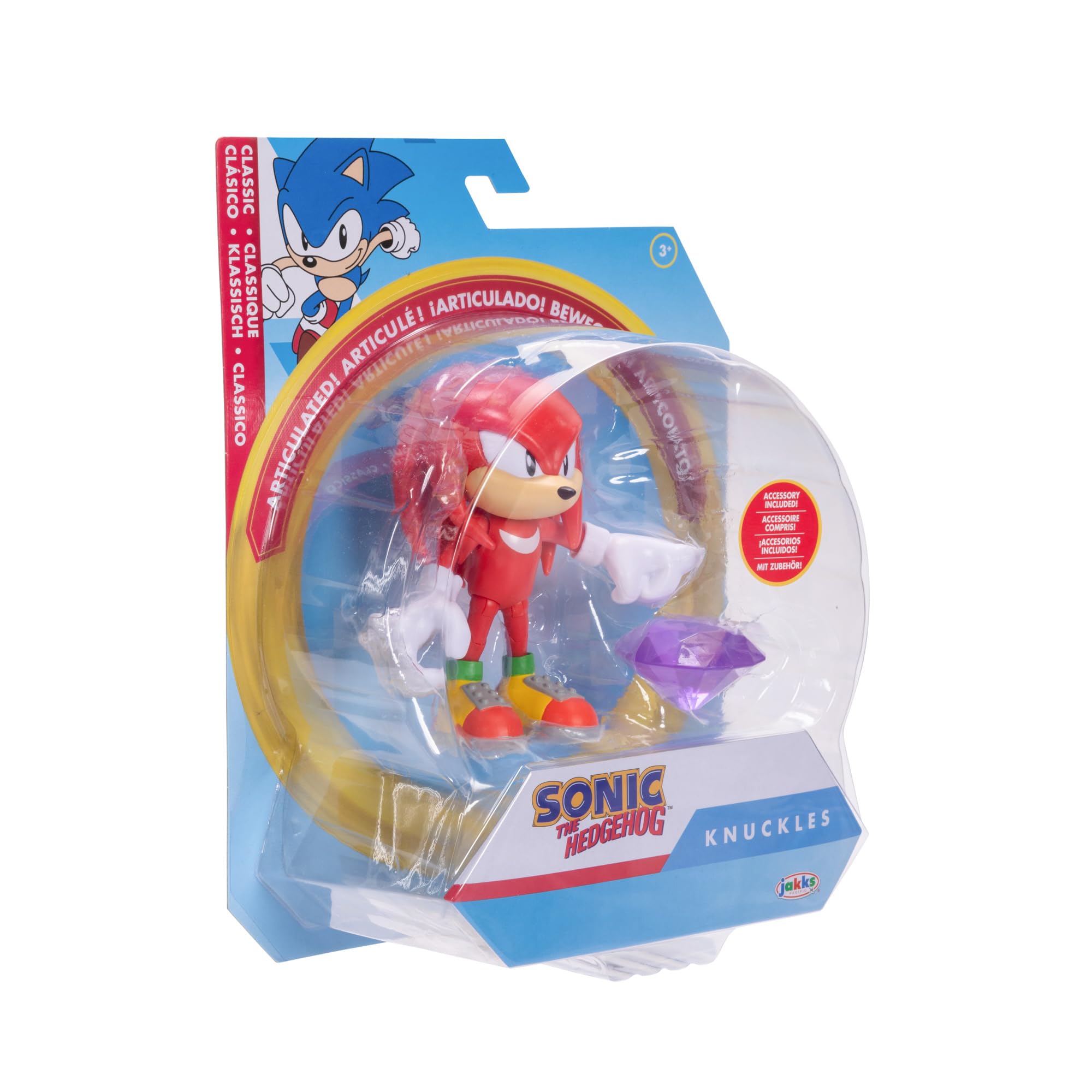 Foto 6 pulgar | Figura De Acción Sonic The Hedgehog Knuckles De 10 Cm Con Accesorio - Venta Internacional.