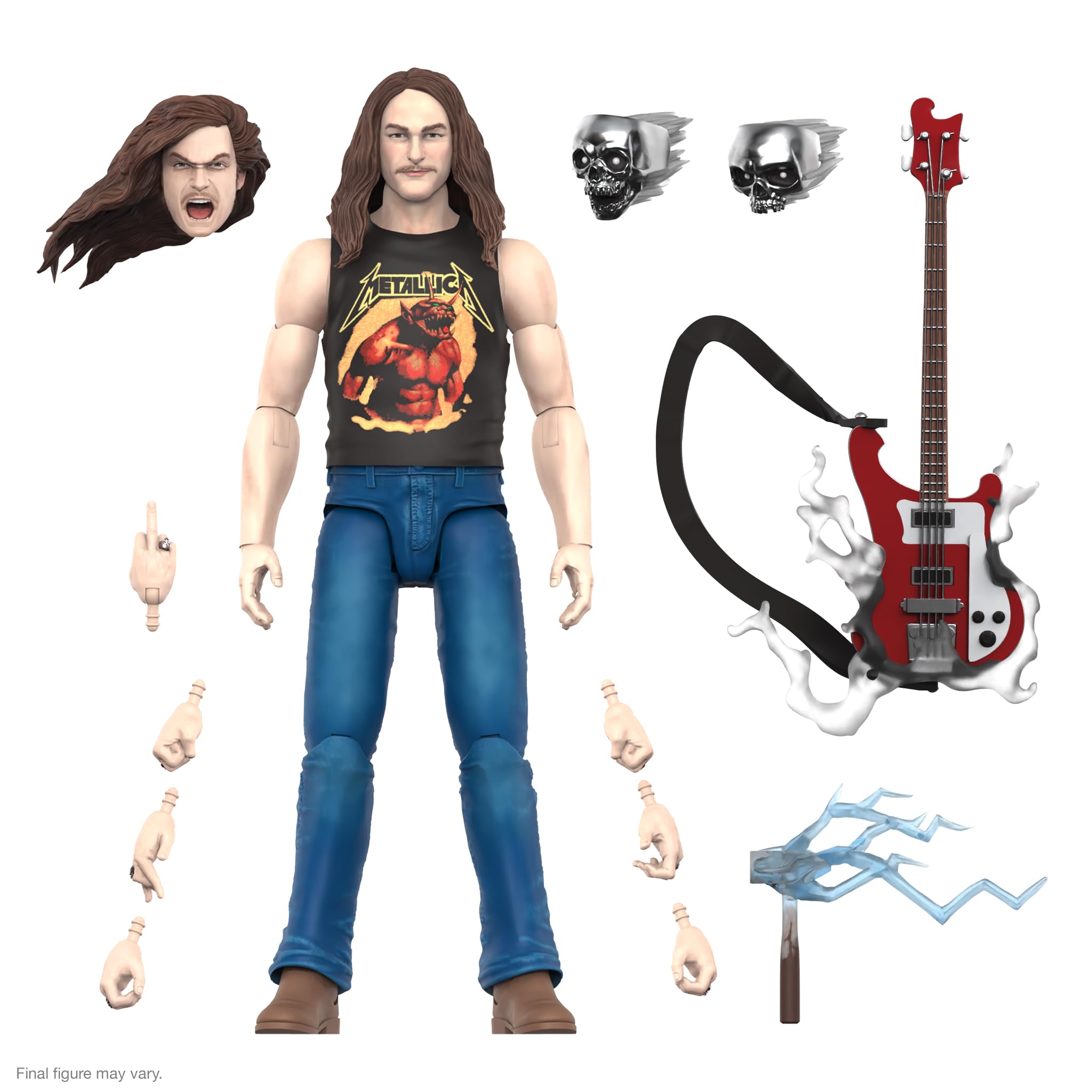 Foto 2 pulgar | Figura De Acción Super7 Ultimates! Cliff Burton 18 Cm - Metallica - Venta Internacional.