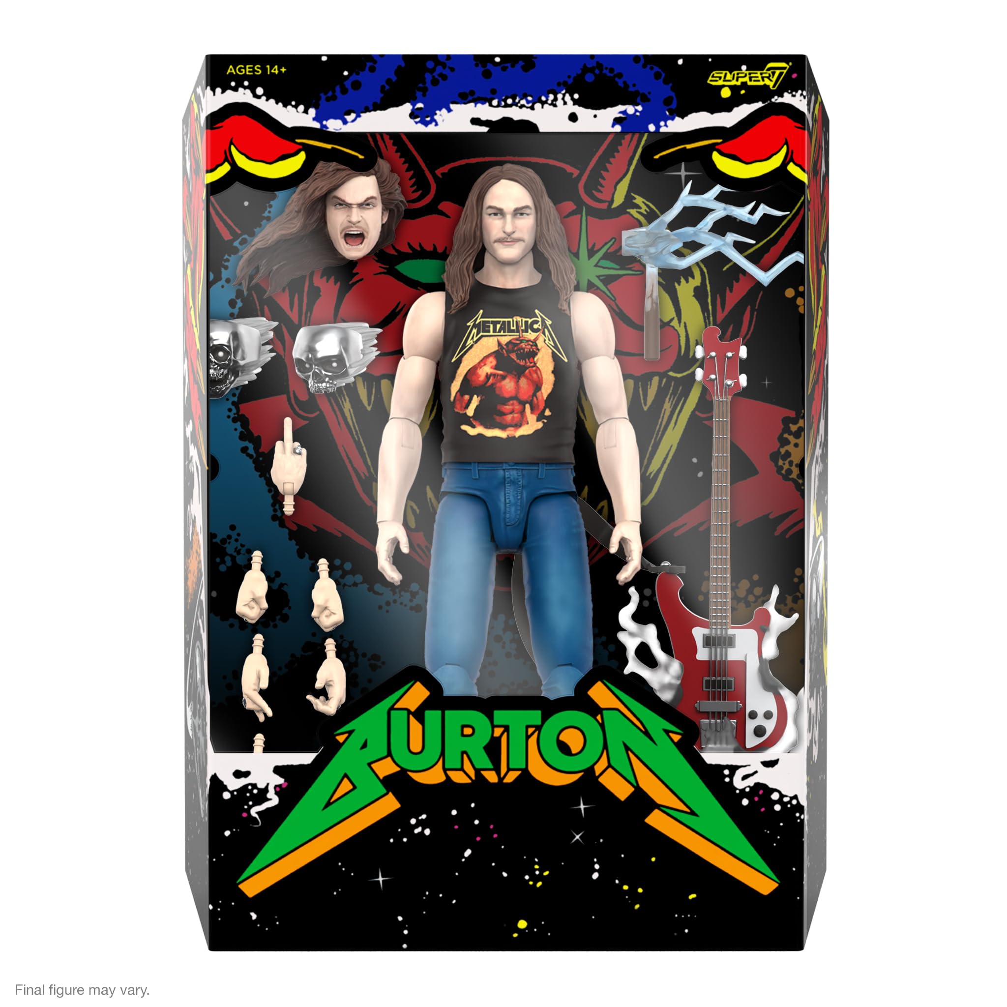 Foto 3 pulgar | Figura De Acción Super7 Ultimates! Cliff Burton 18 Cm - Metallica - Venta Internacional.