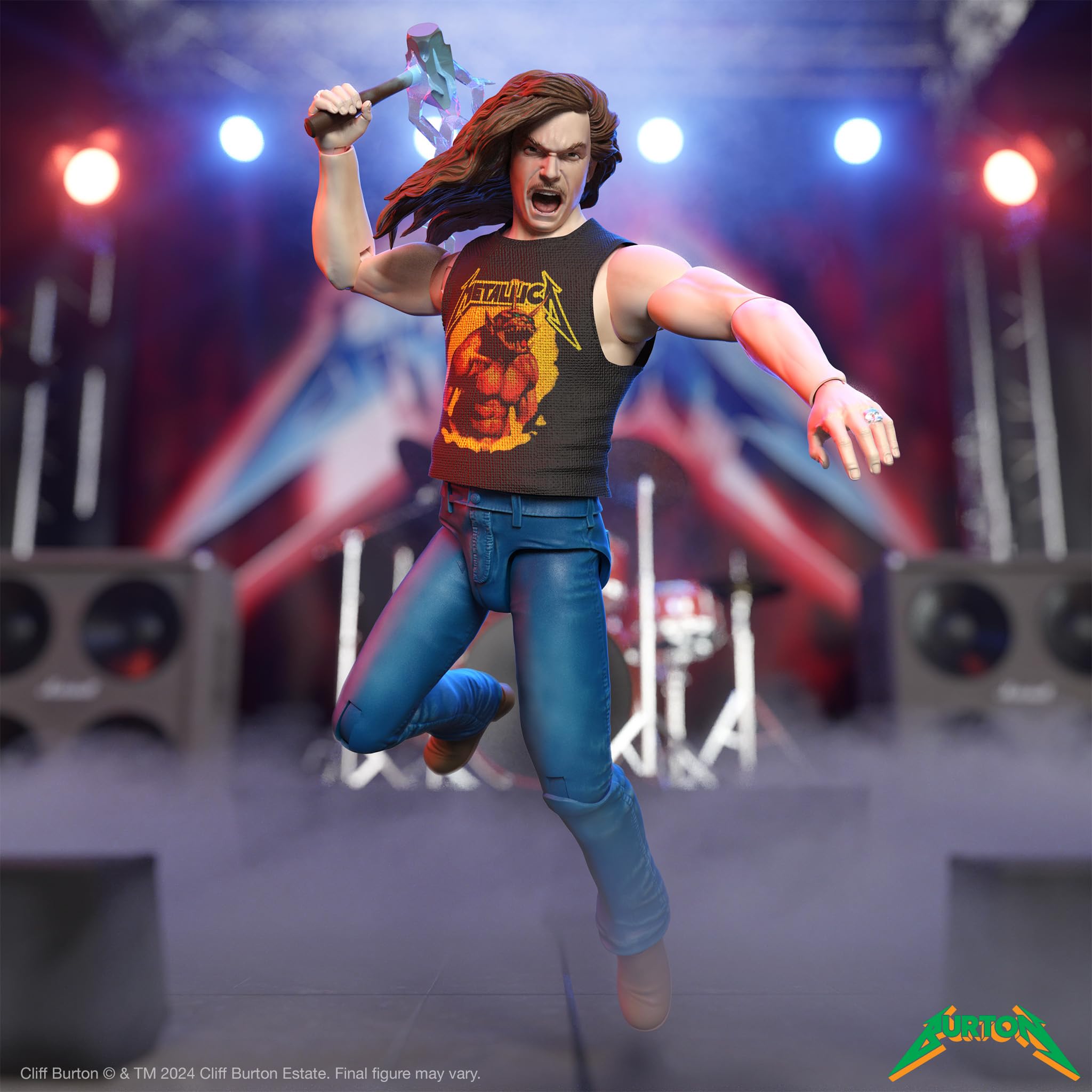 Foto 5 pulgar | Figura De Acción Super7 Ultimates! Cliff Burton 18 Cm - Metallica - Venta Internacional.