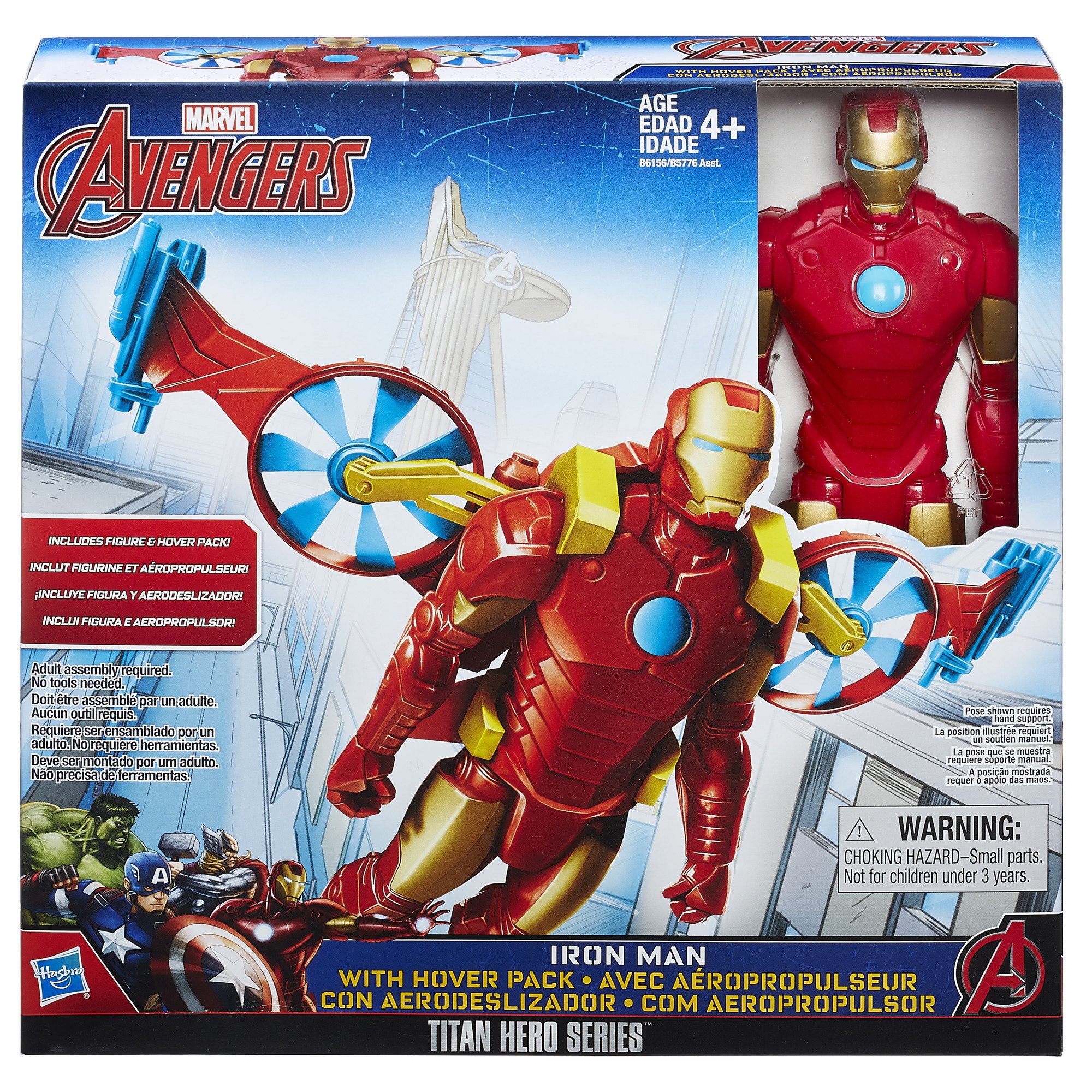 Foto 3 pulgar | Figura De Acción Marvel Titan Hero Series Iron Man Con Paquete Flotante - Venta Internacional.