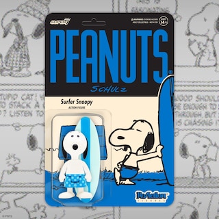 Foto 2 | Figura De Acción Super7 Peanuts Surfer Snoopy De 9,5 Cm Con Accesorio - Venta Internacional.