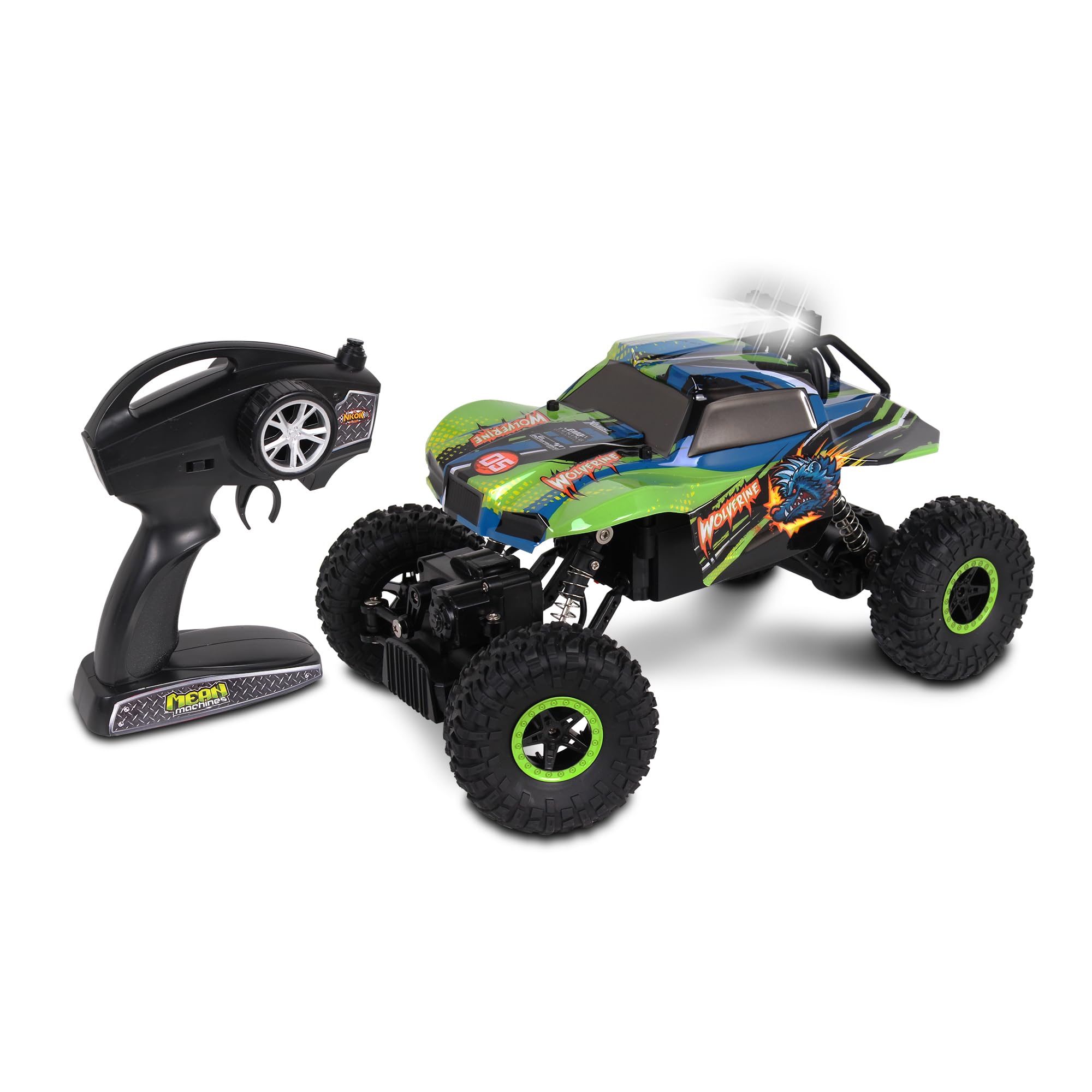 Foto 2 pulgar | Rc Rock Crawler Nkok Mean Machines Wolverine 4x4 Powerhouse - Venta Internacional.