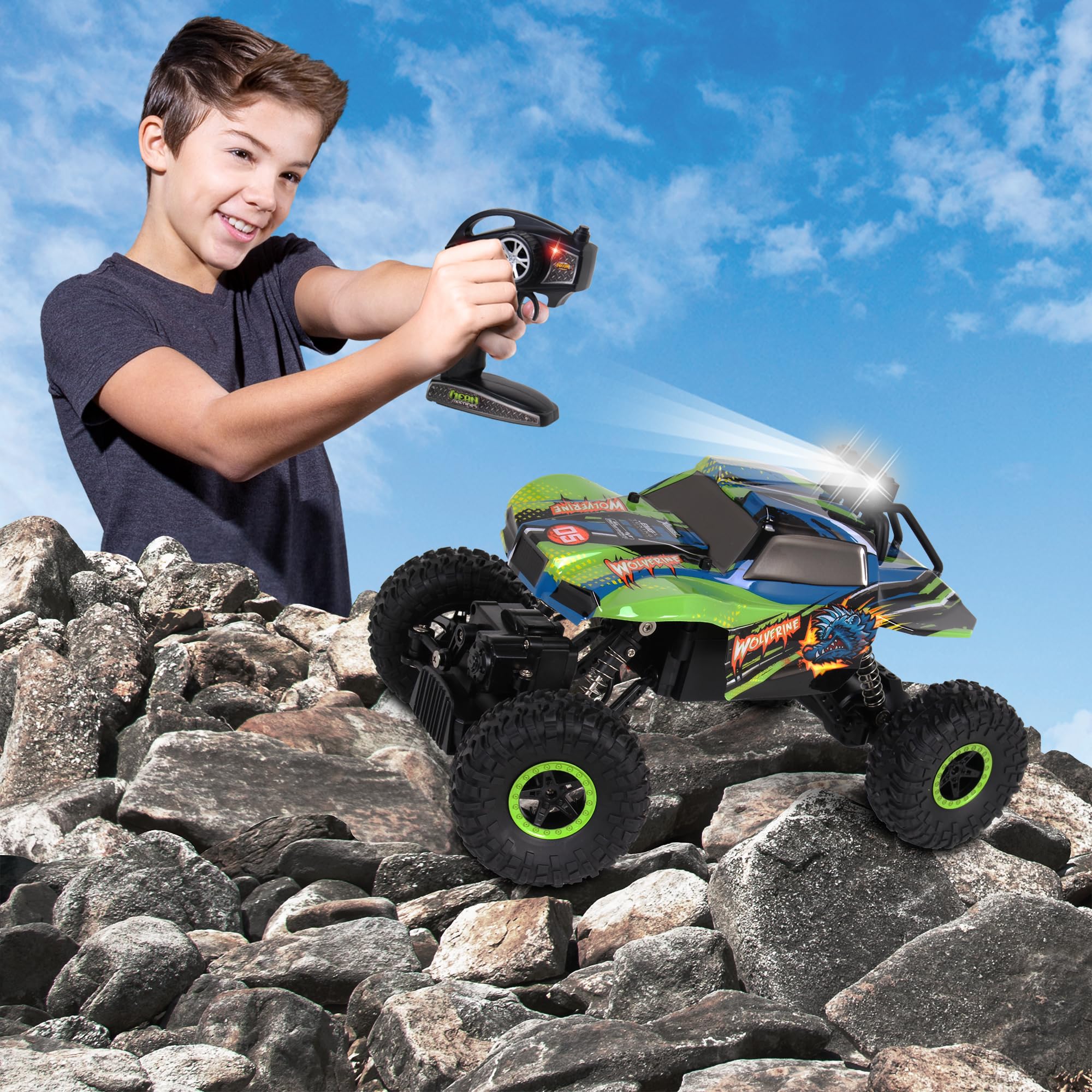 Foto 5 pulgar | Rc Rock Crawler Nkok Mean Machines Wolverine 4x4 Powerhouse - Venta Internacional.