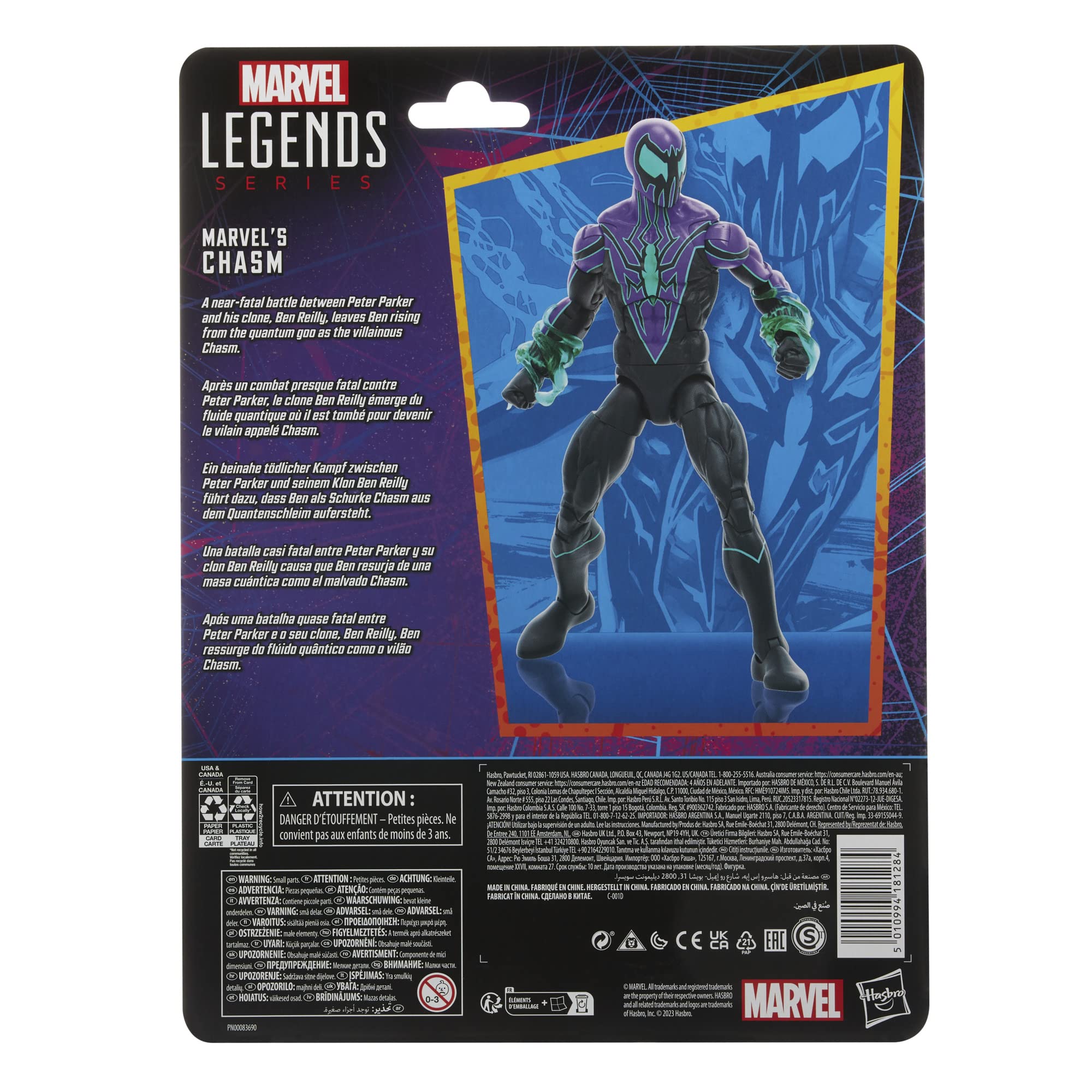 Foto 4 pulgar | Figura De Acción Marvel Legends Series Chasm Spider-man 15 Cm - Venta Internacional.