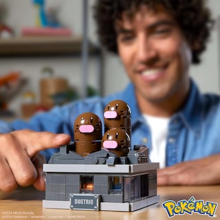 Foto 2 | Set De Juguetes De Construcción Mega Pokémon Mini Motion Dugtrio 350 Piezas - Venta Internacional.