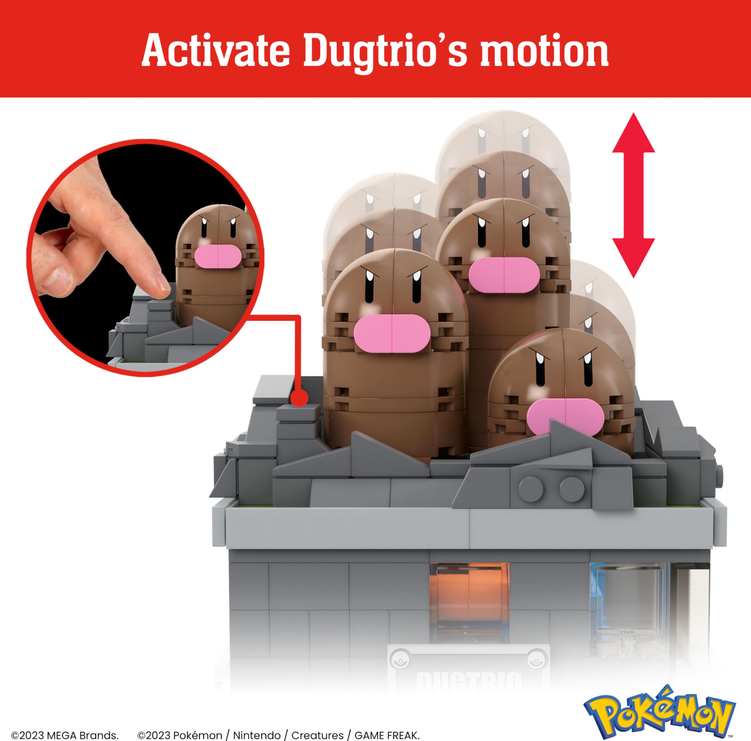 Foto 4 pulgar | Set De Juguetes De Construcción Mega Pokémon Mini Motion Dugtrio 350 Piezas - Venta Internacional.