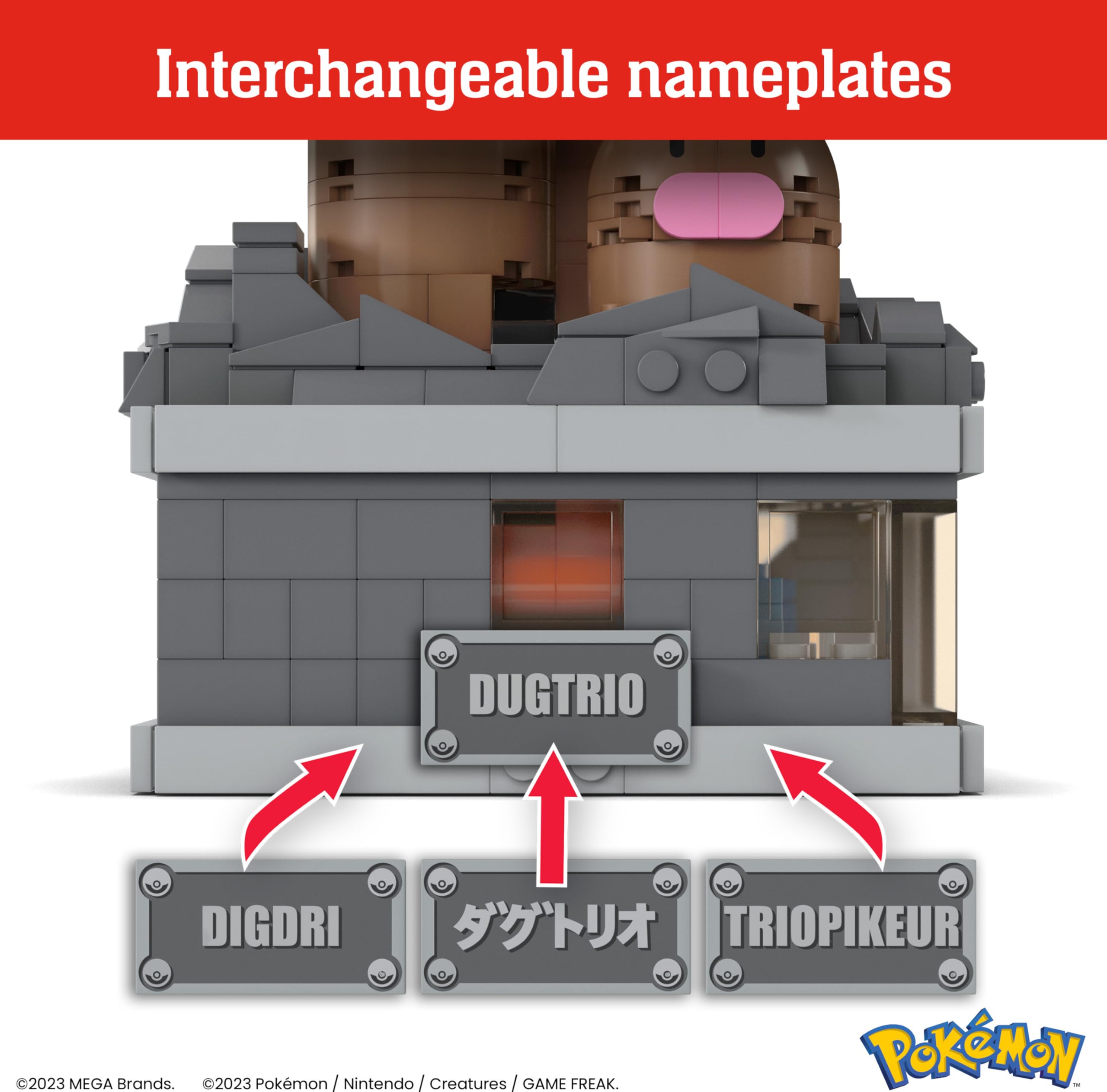 Foto 6 pulgar | Set De Juguetes De Construcción Mega Pokémon Mini Motion Dugtrio 350 Piezas - Venta Internacional.