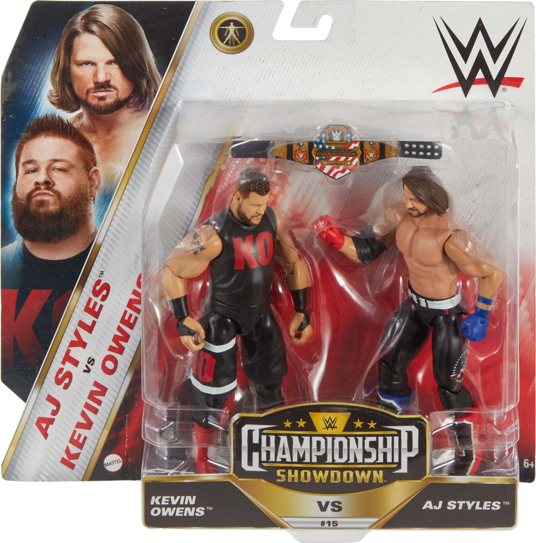 Foto 3 pulgar | Figura De Acción Mattel Wwe Championship Showdown Battle Pack - Venta Internacional.