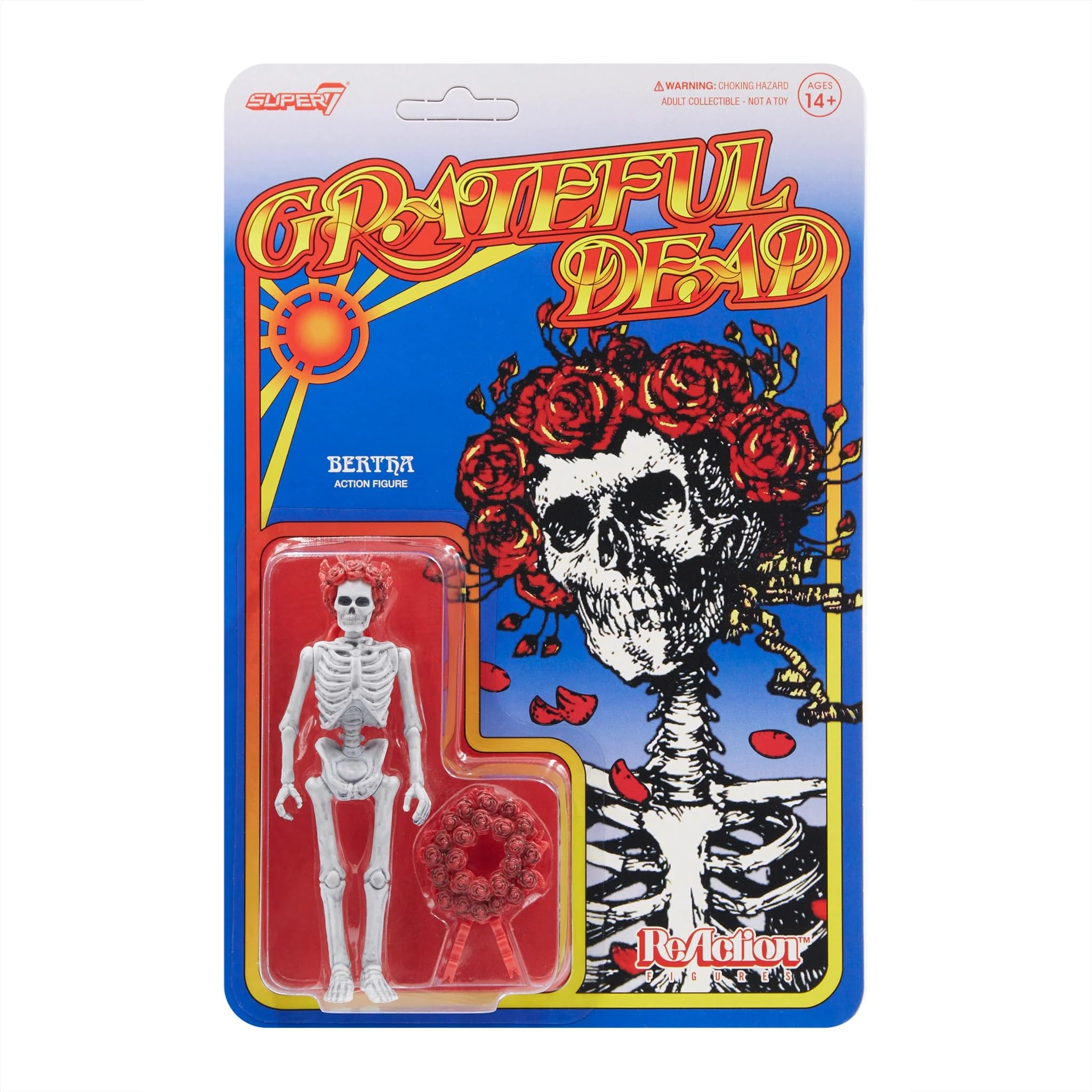 Figura De Acción Super7 Grateful Dead Bertha De 3.75 Pulgadas Con Accesorio - Venta Internacional.