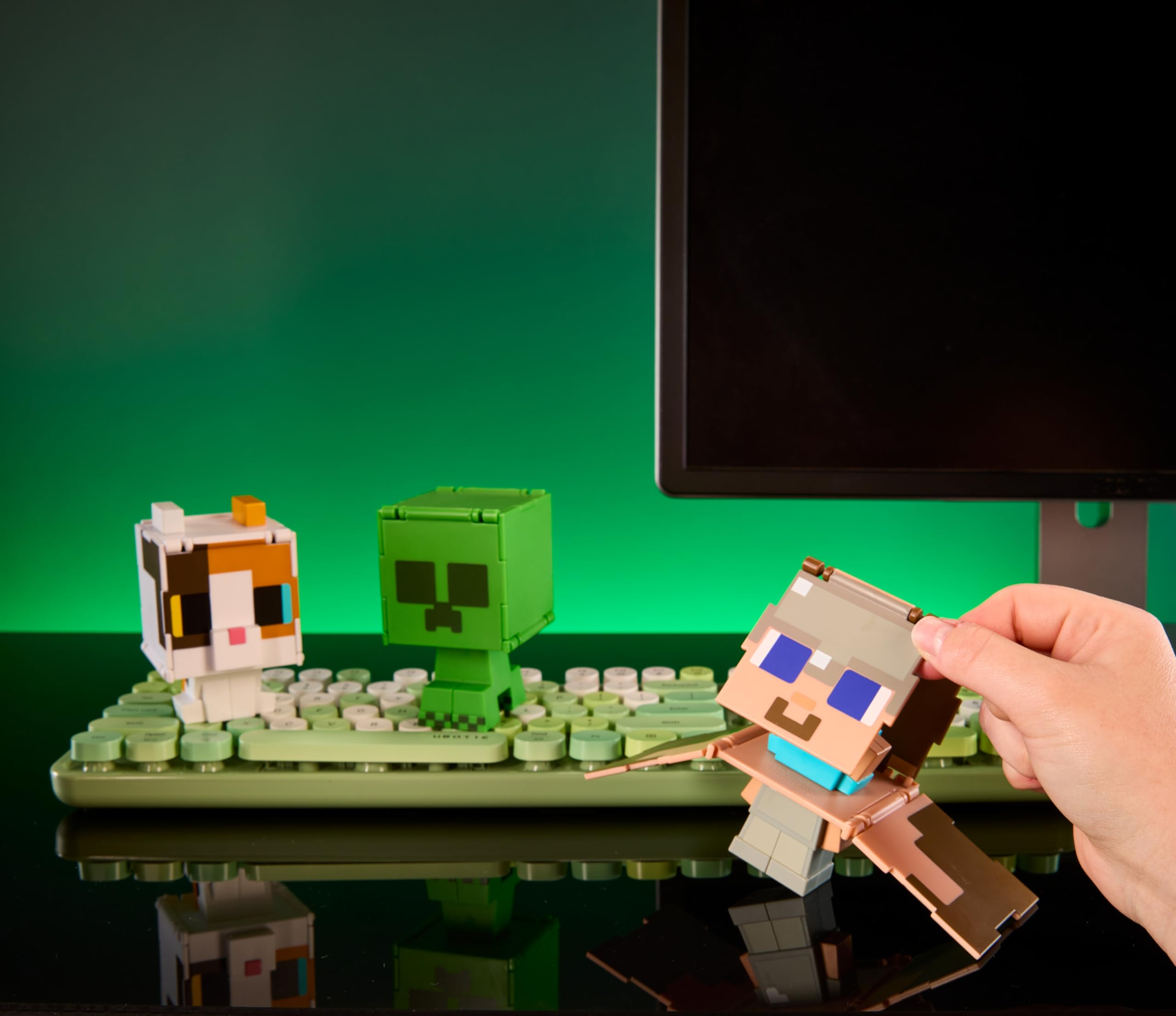 Foto 3 pulgar | Figuras Flippin' Figs De Toy Mattel De Minecraft Con Fidget 2 En 1 - Venta Internacional.
