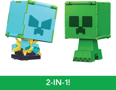 Foto 3 | Figuras Flippin' Figs De Toy Mattel De Minecraft Con Fidget 2 En 1 - Venta Internacional.