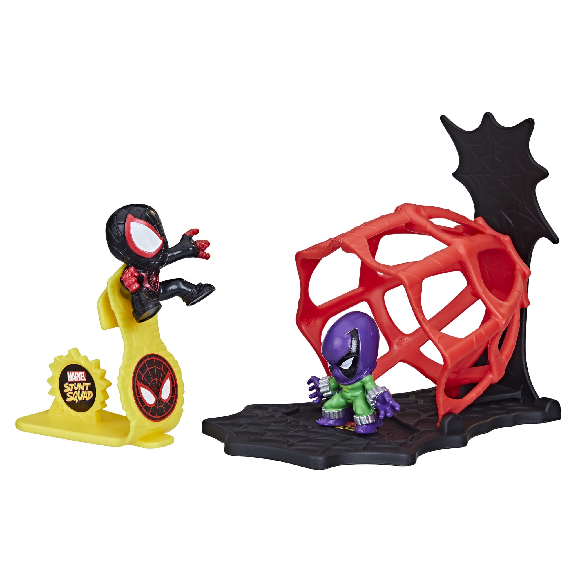 Foto 2 pulgar | Toy Playset Marvel Stunt Squad Miles Morales Contra Prowler - Venta Internacional.