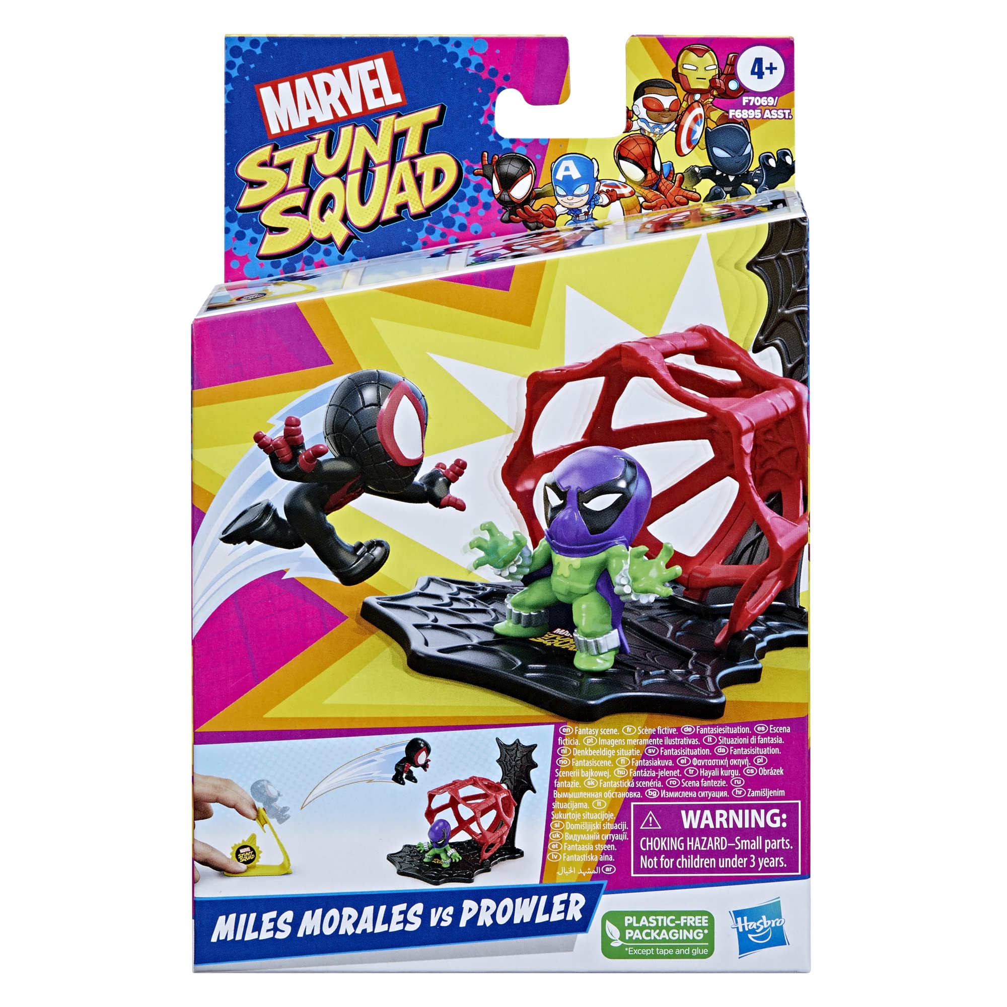 Foto 4 pulgar | Toy Playset Marvel Stunt Squad Miles Morales Contra Prowler - Venta Internacional.