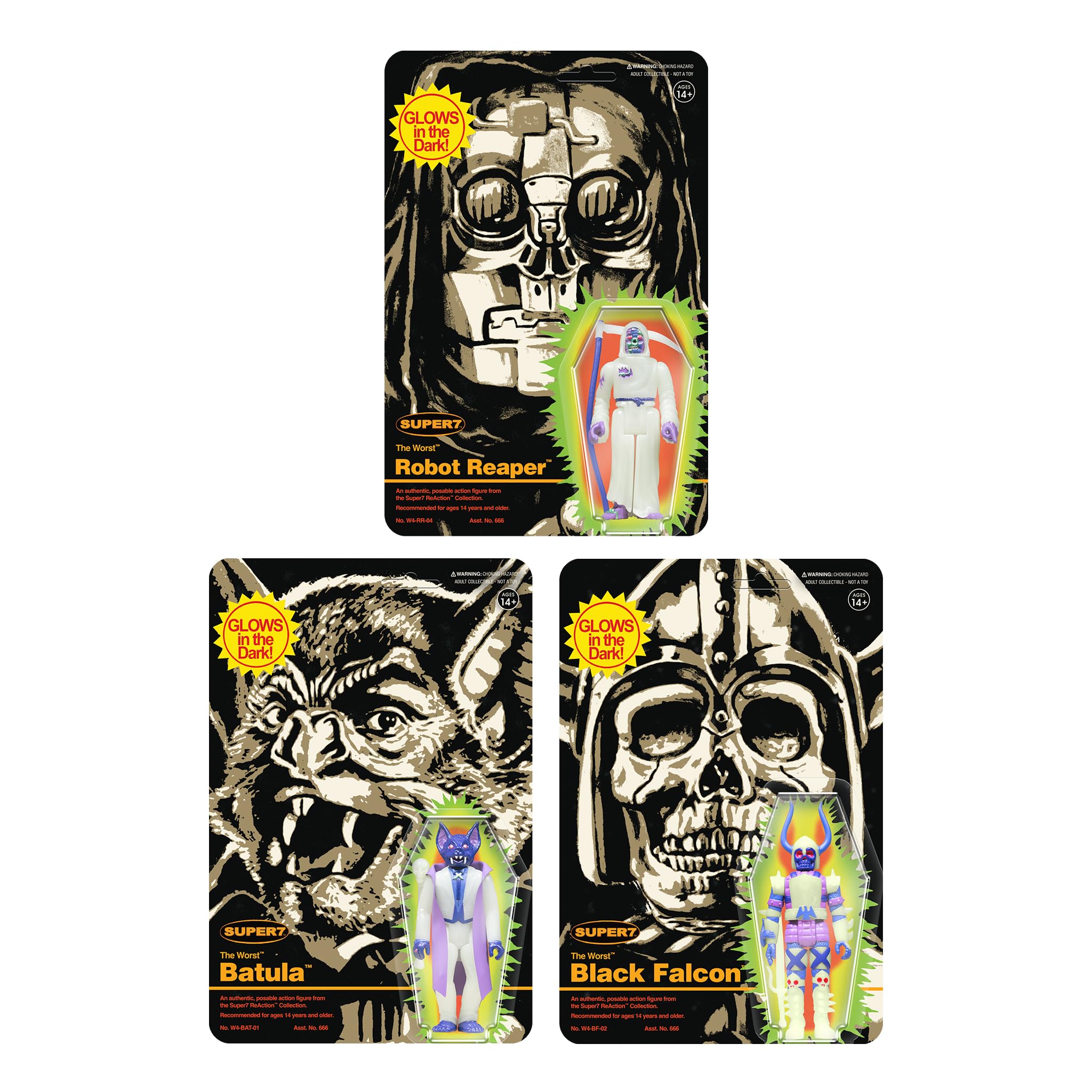 Foto 5 | Figura De Acción Super7 The Worst Batula Monster Glow, 9,5 Cm - Venta Internacional.