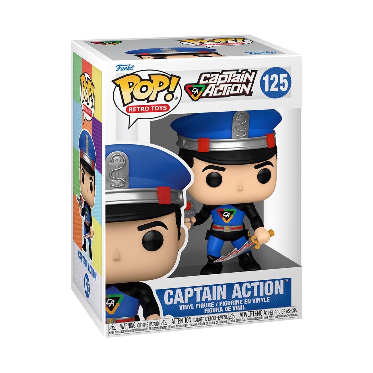 Figura De Acción Funko Pop! Retro Toys Heroes Captain Action - Venta Internacional.