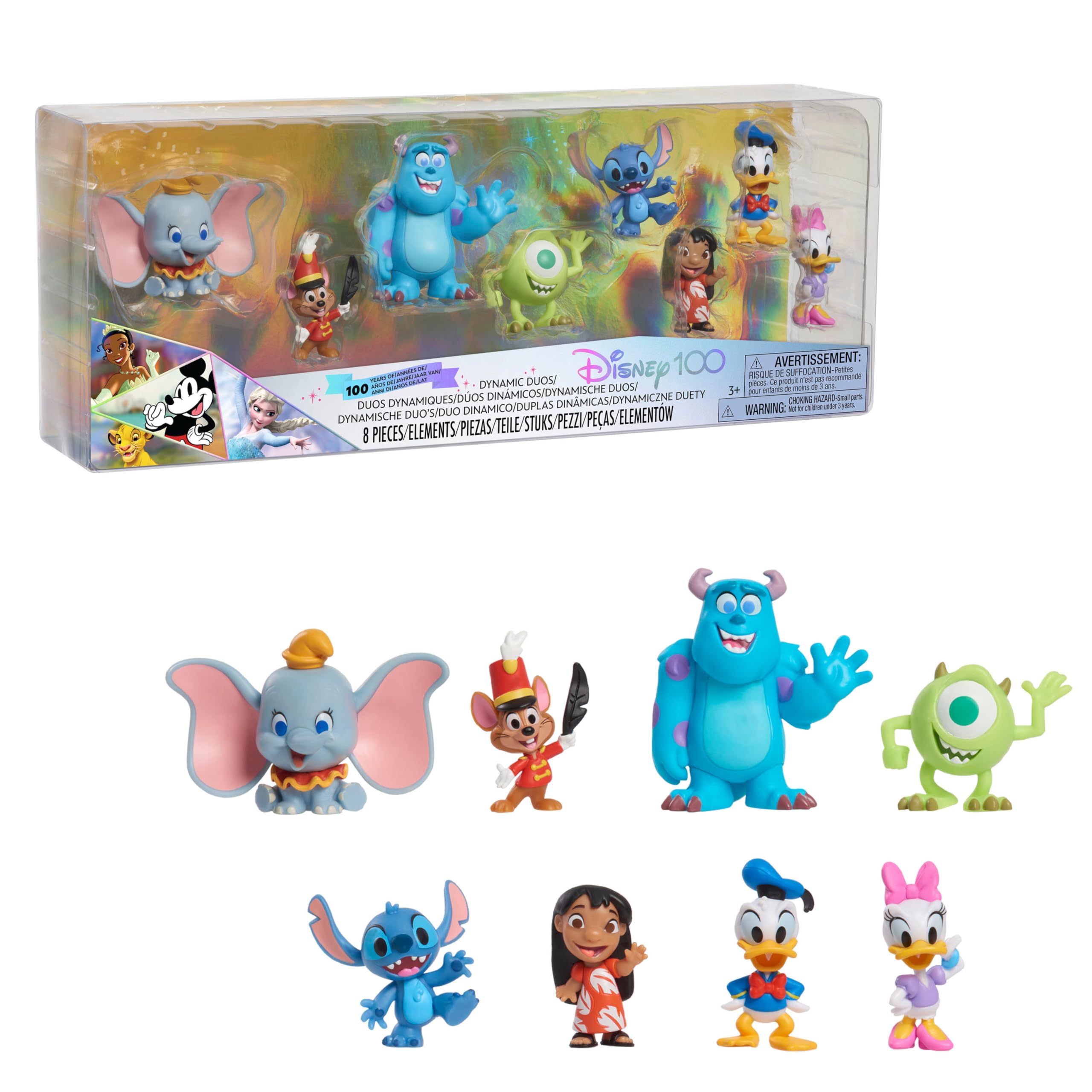 Foto 2 pulgar | 8 Figuras De Toy Just Play Disney 100 Years Of Dynamic Duos - Venta Internacional.